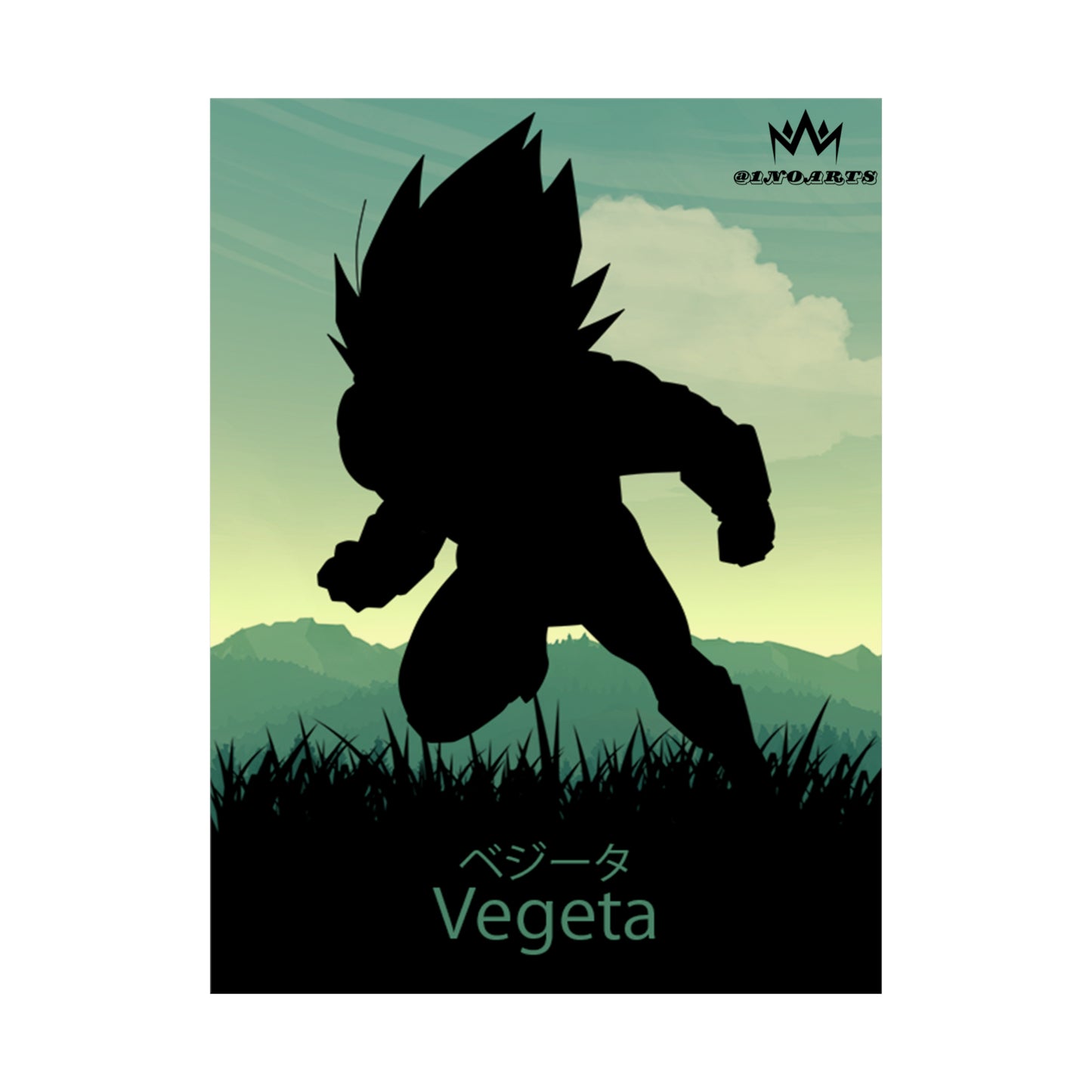 Vegeta Minimalist Poster #1 - Collective Prints