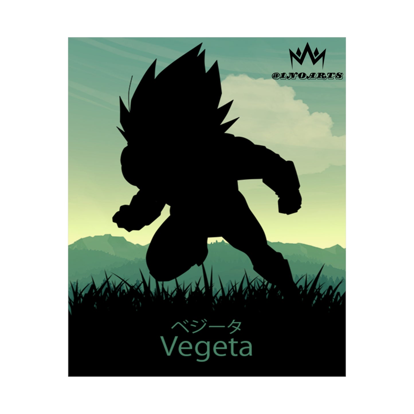Vegeta Minimalist Poster #1 - Collective Prints