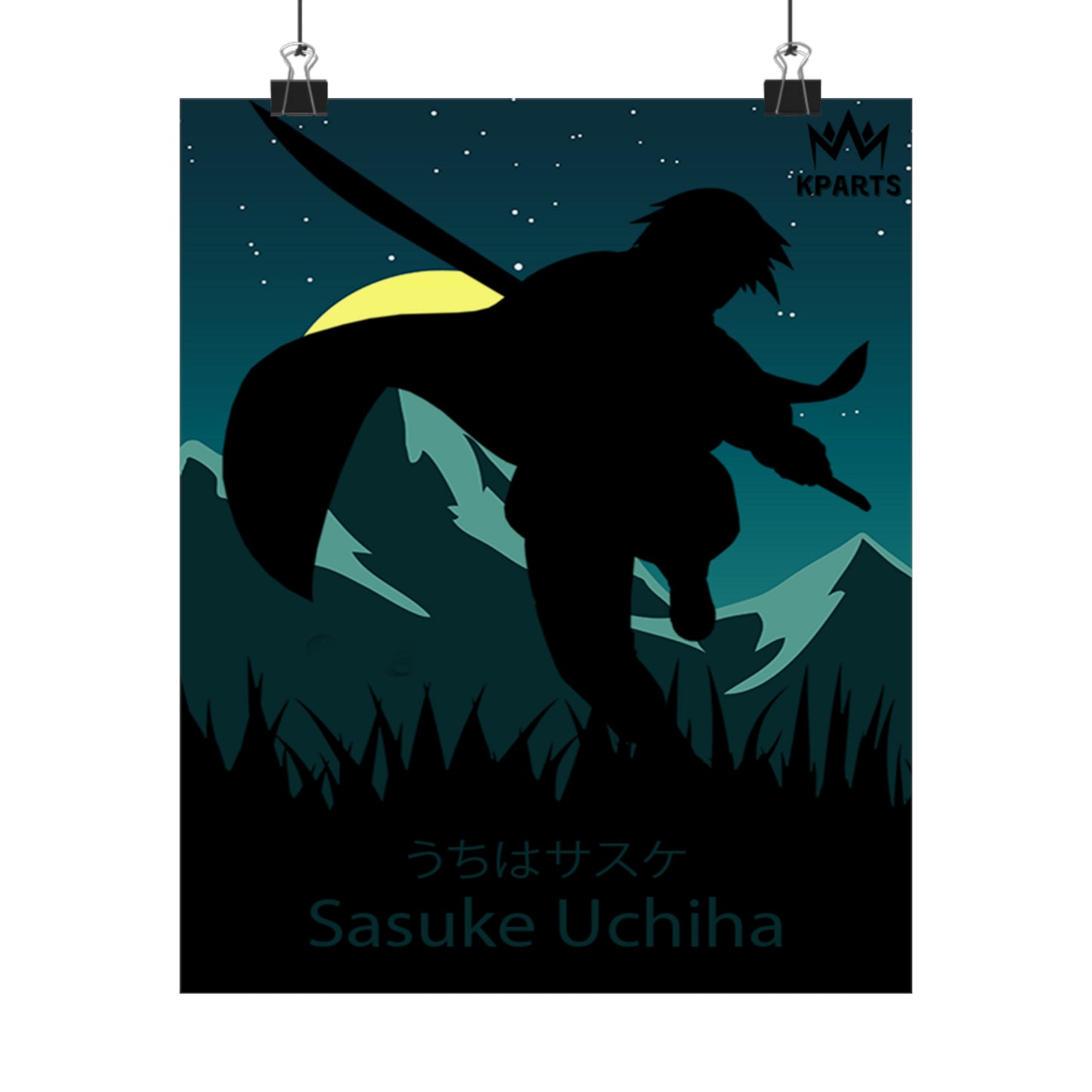 Sasuke Uchiha Minimalist Poster #3 - Collective Prints