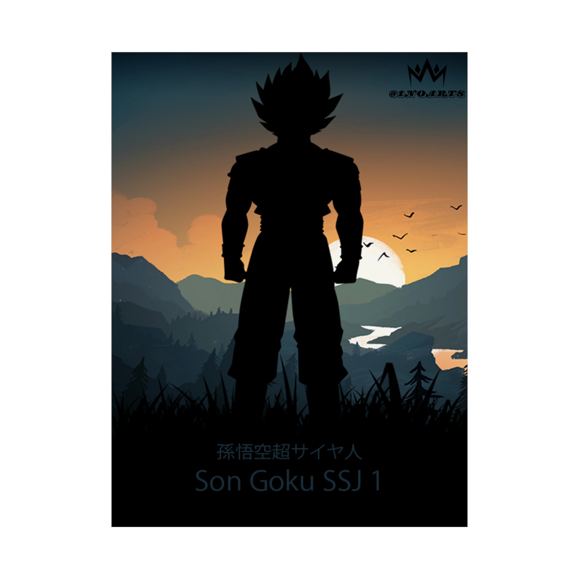 Son Goku Super Saiyan 1 Minimalist Poster #4 - Collective Prints