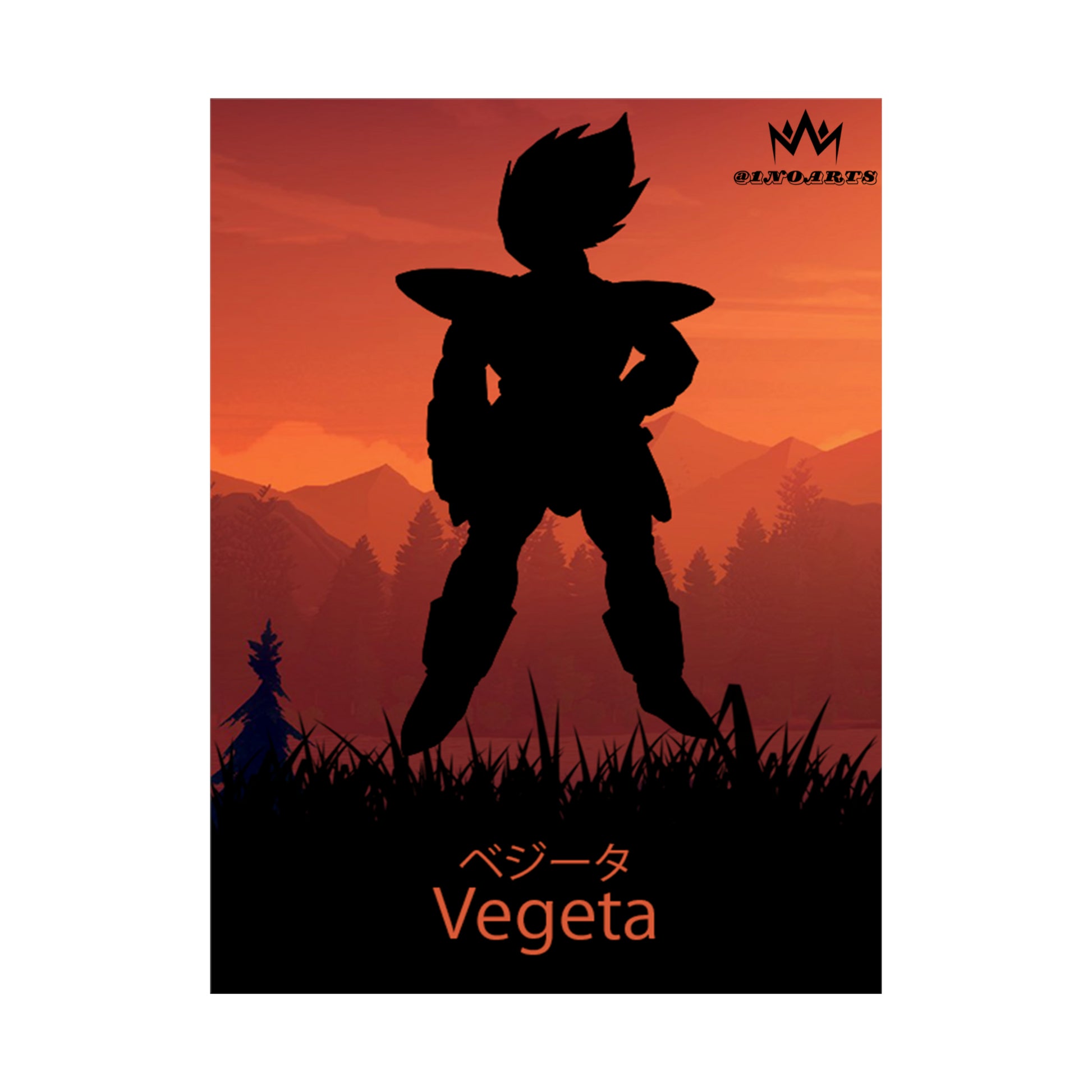 Vegeta Minimalist Poster #7 - Collective Prints