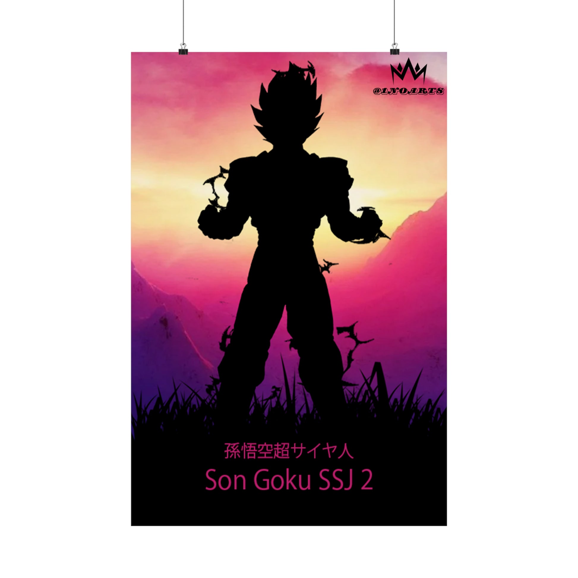 Son Goku Super Saiyan 2 Minimalist Poster #2 - Collective Prints