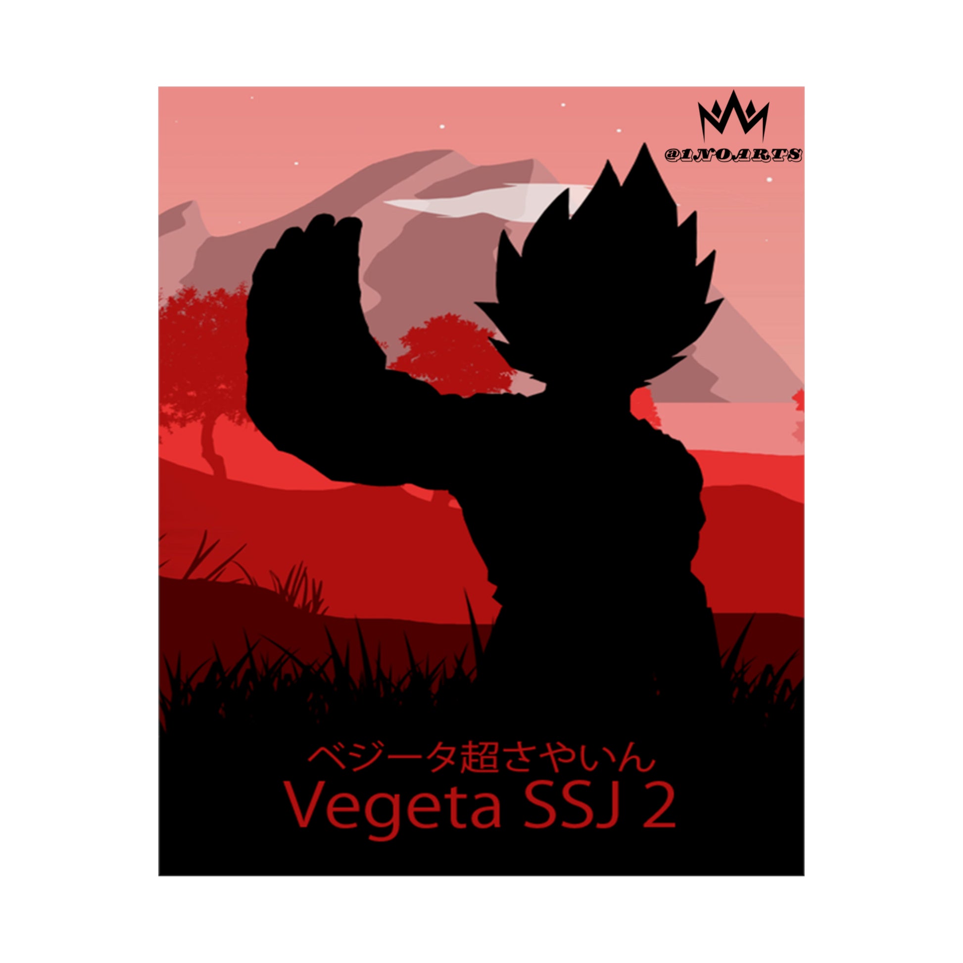 Vegeta Super Saiyan 2 Minimalist Poster #3 - Collective Prints