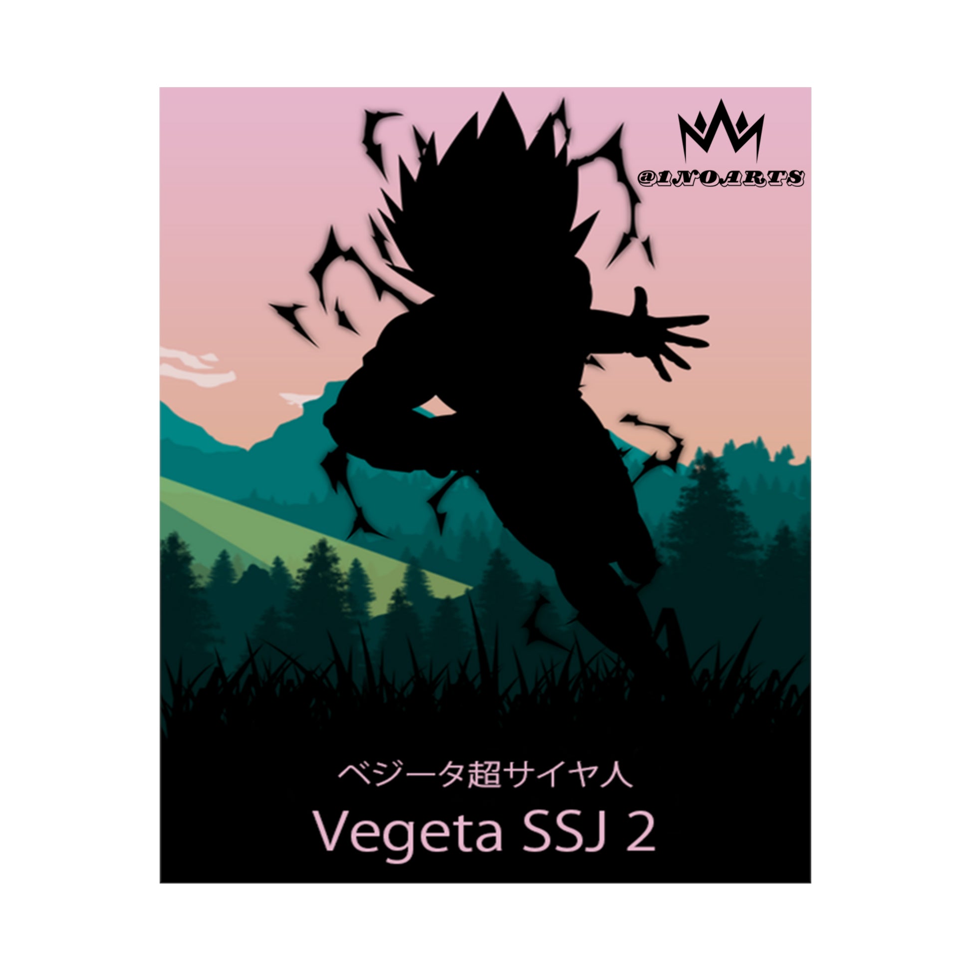 Vegeta Super Saiyan 2 Minimalist Poster #1 - Collective Prints