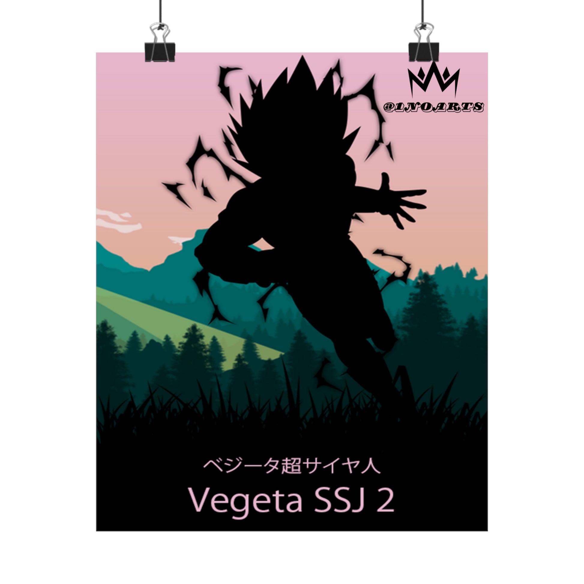 Vegeta Super Saiyan 2 Minimalist Poster #1 - Collective Prints