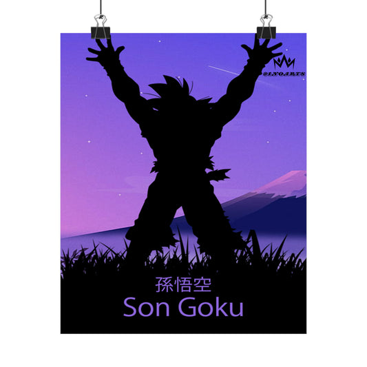 Son Goku Silhouette Poster #7 - Collective Prints