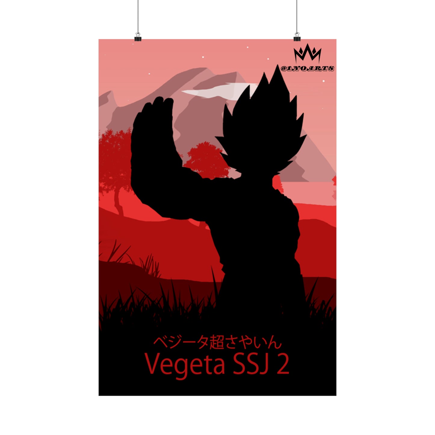 Vegeta Super Saiyan 2 Minimalist Poster #3 - Collective Prints