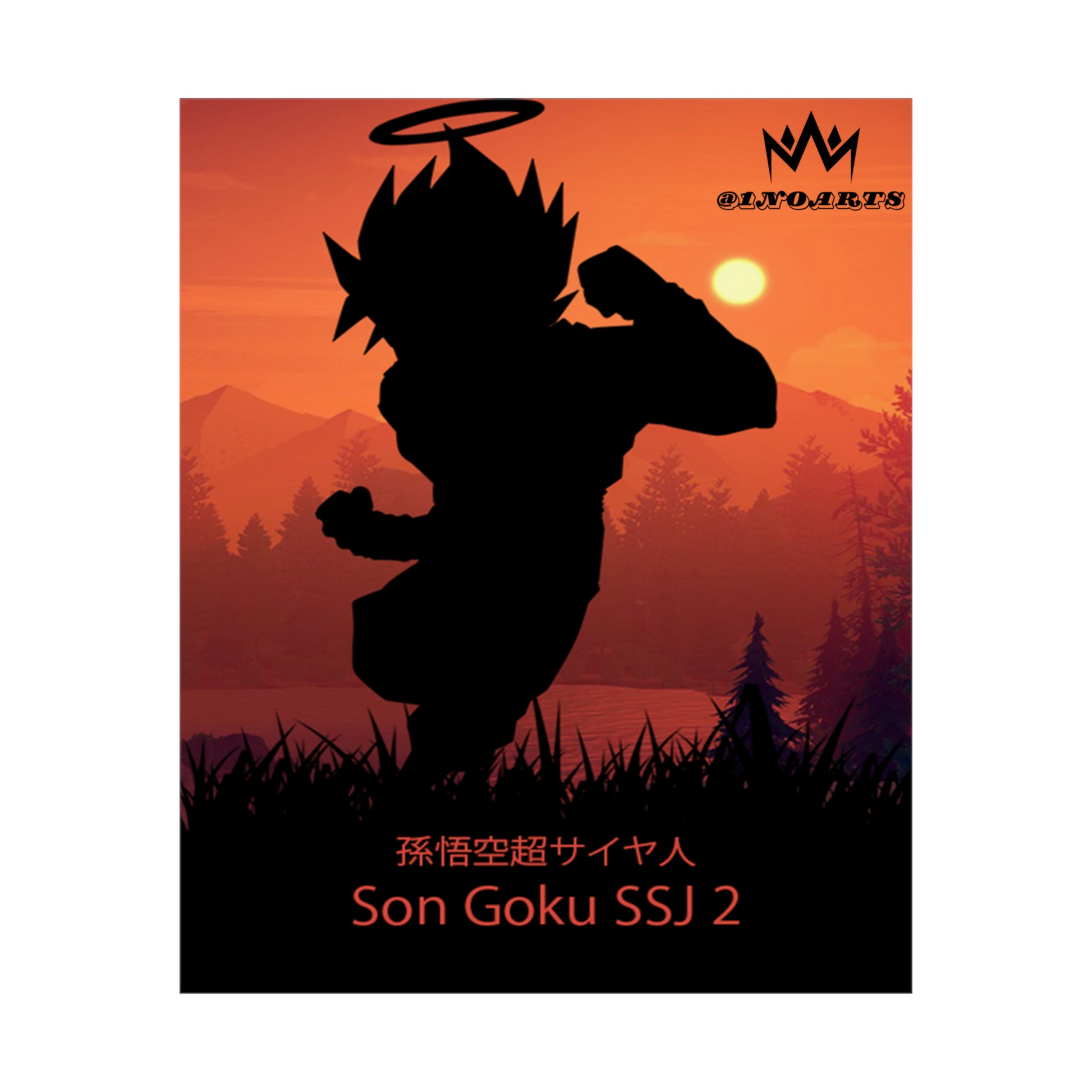 Son Goku Super Saiyan 2 Minimalist Poster #1 - Collective Prints