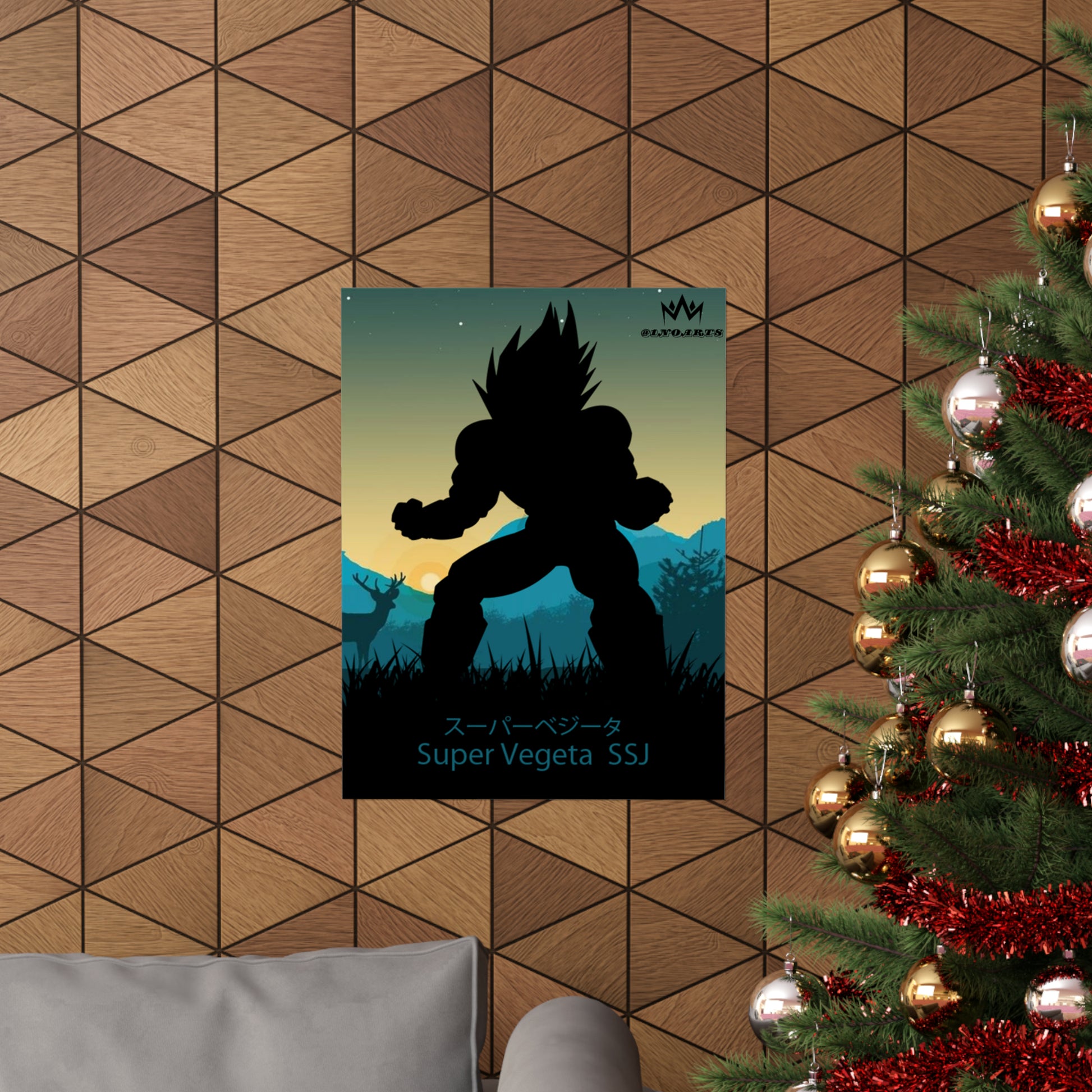 Vegeta (Super) Super Saiyan Minimalist Poster #2 - Collective Prints