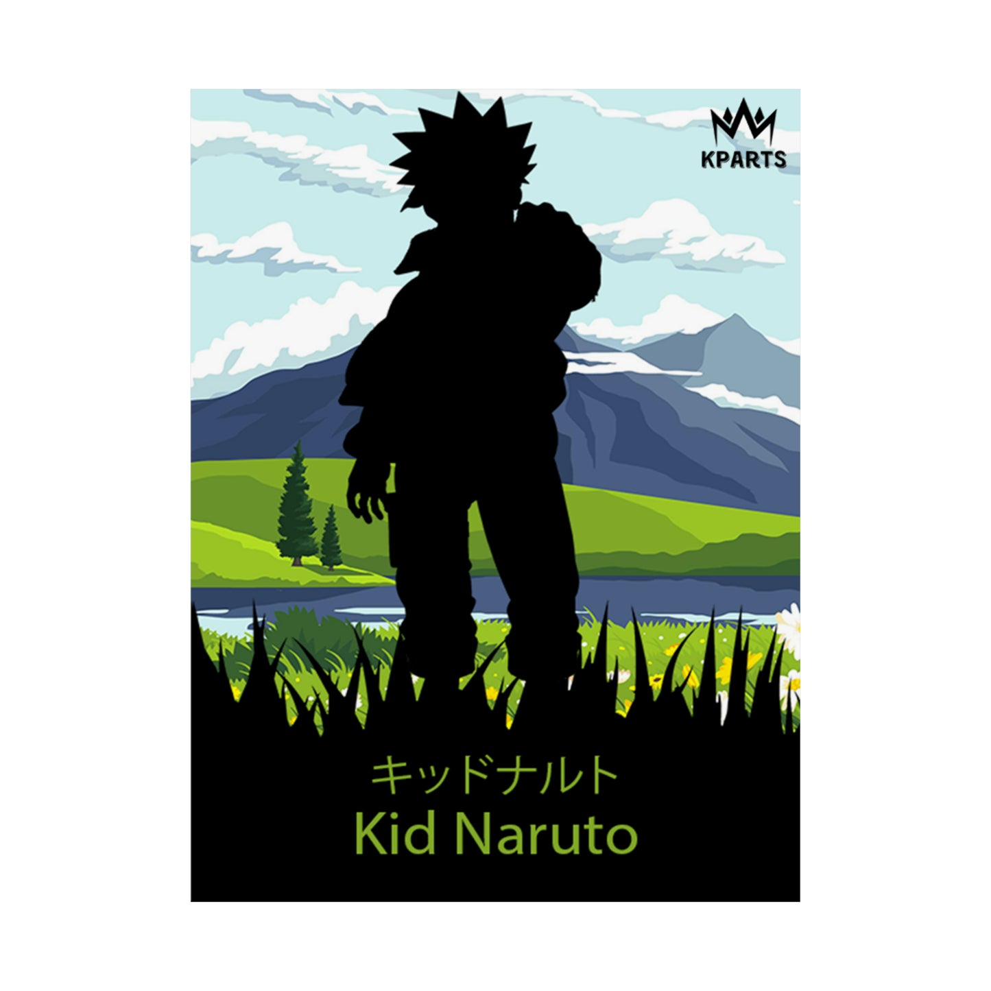 Naruto Uzumaki (Kid) Minimalist Poster #14 - Collective Prints