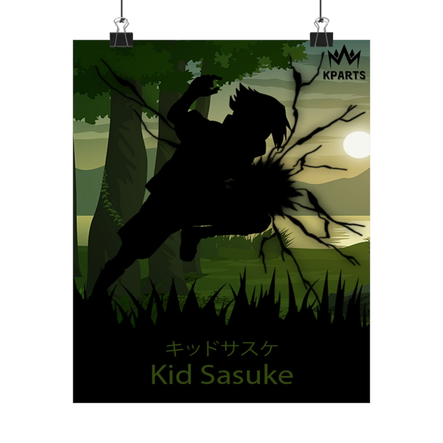 Sasuke Uchiha (Kid) Minimalist Poster #12 - Collective Prints