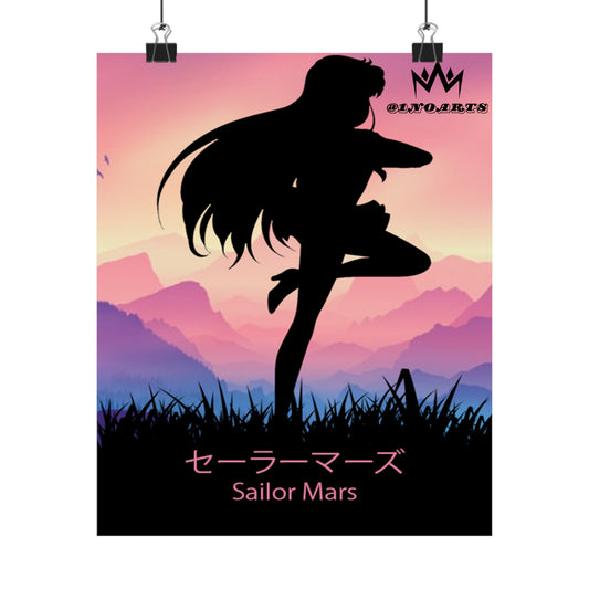 Sailor Mars Minimalist Poster #5