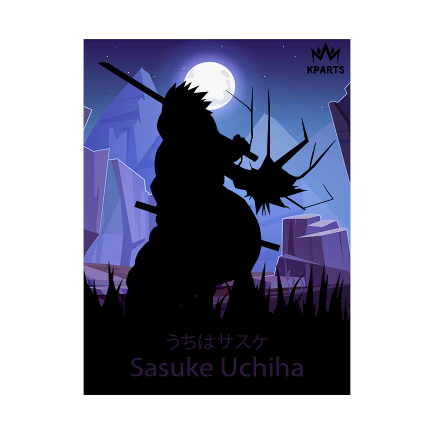 Sasuke Uchiha Minimalist Poster #1 - Collective Prints