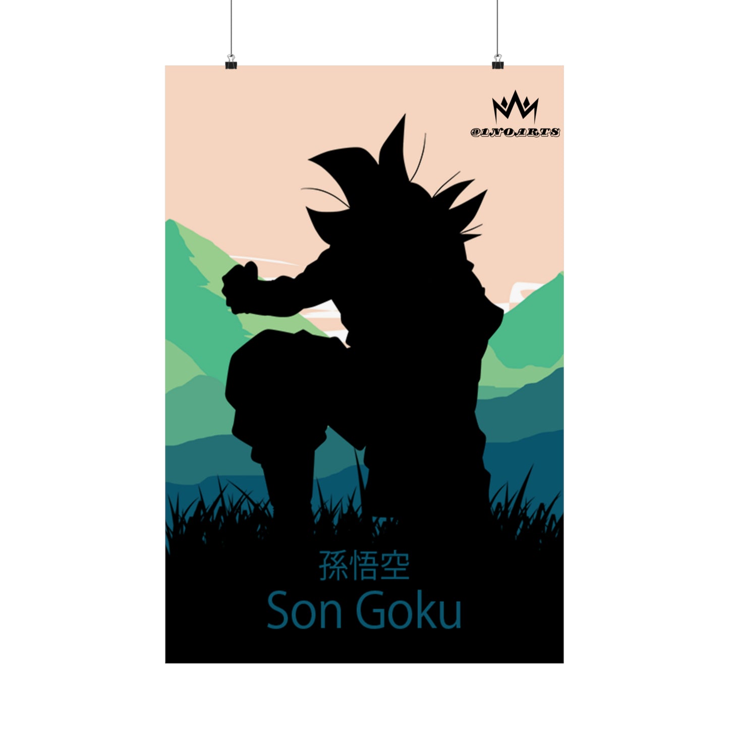 Son Goku Silhouette Poster #5 - Collective Prints