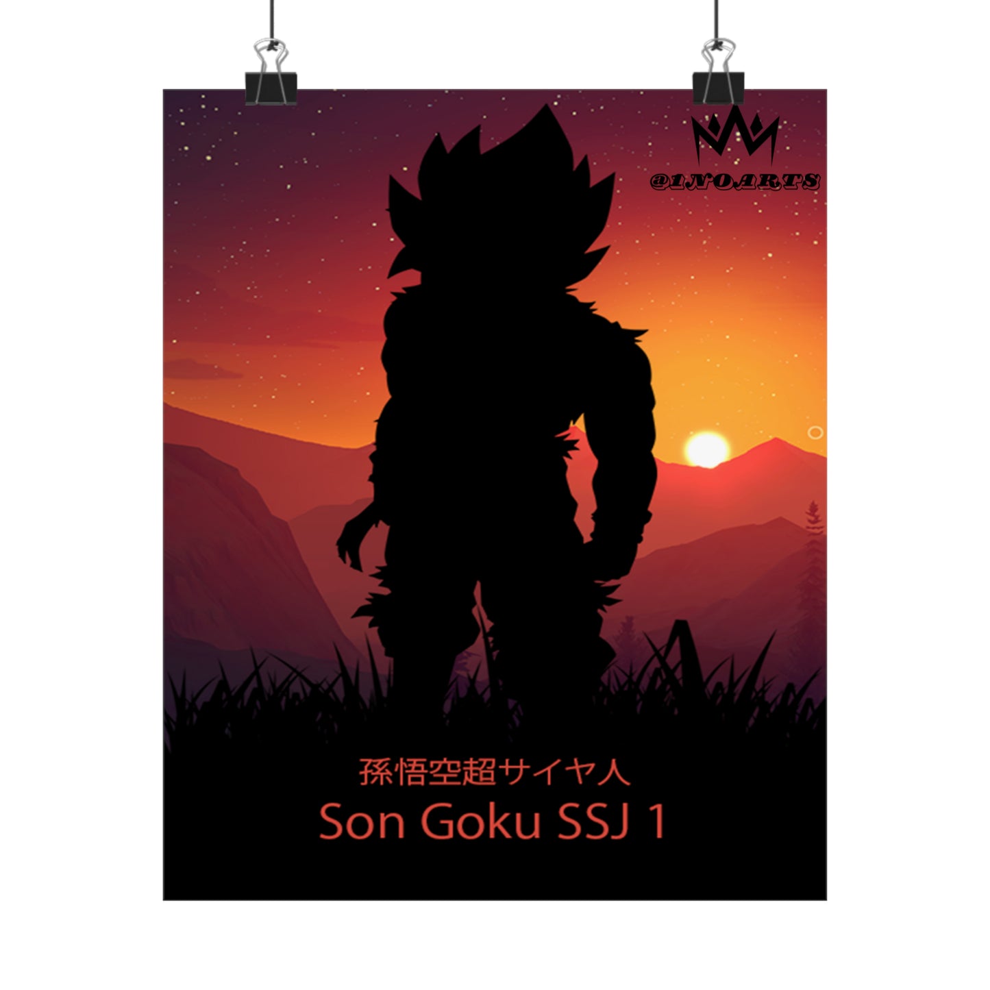 Son Goku Super Saiyan 1 Minimalist Poster #5 - Collective Prints