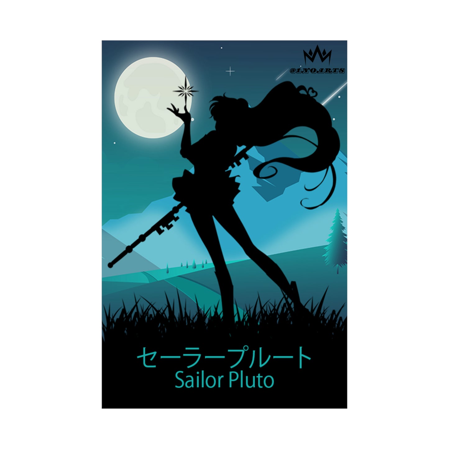 Sailor Pluto Minimalist Poster #1 - Collective Prints