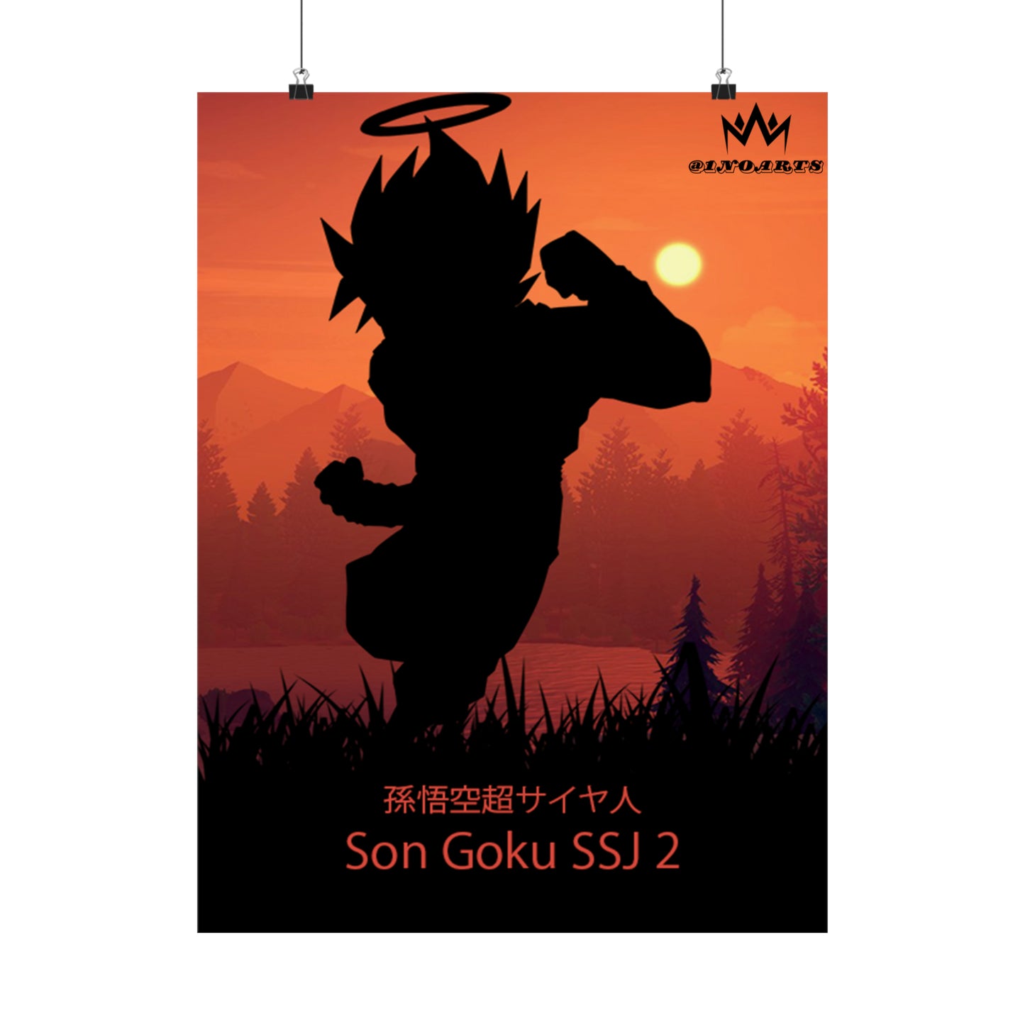 Son Goku Super Saiyan 2 Minimalist Poster #1 - Collective Prints