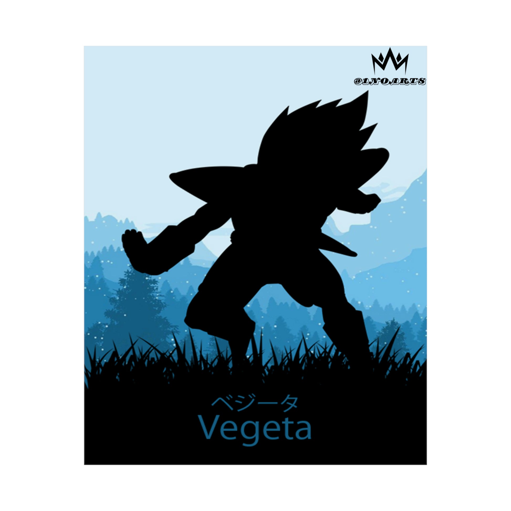 Vegeta Minimalist Poster #3 - Collective Prints