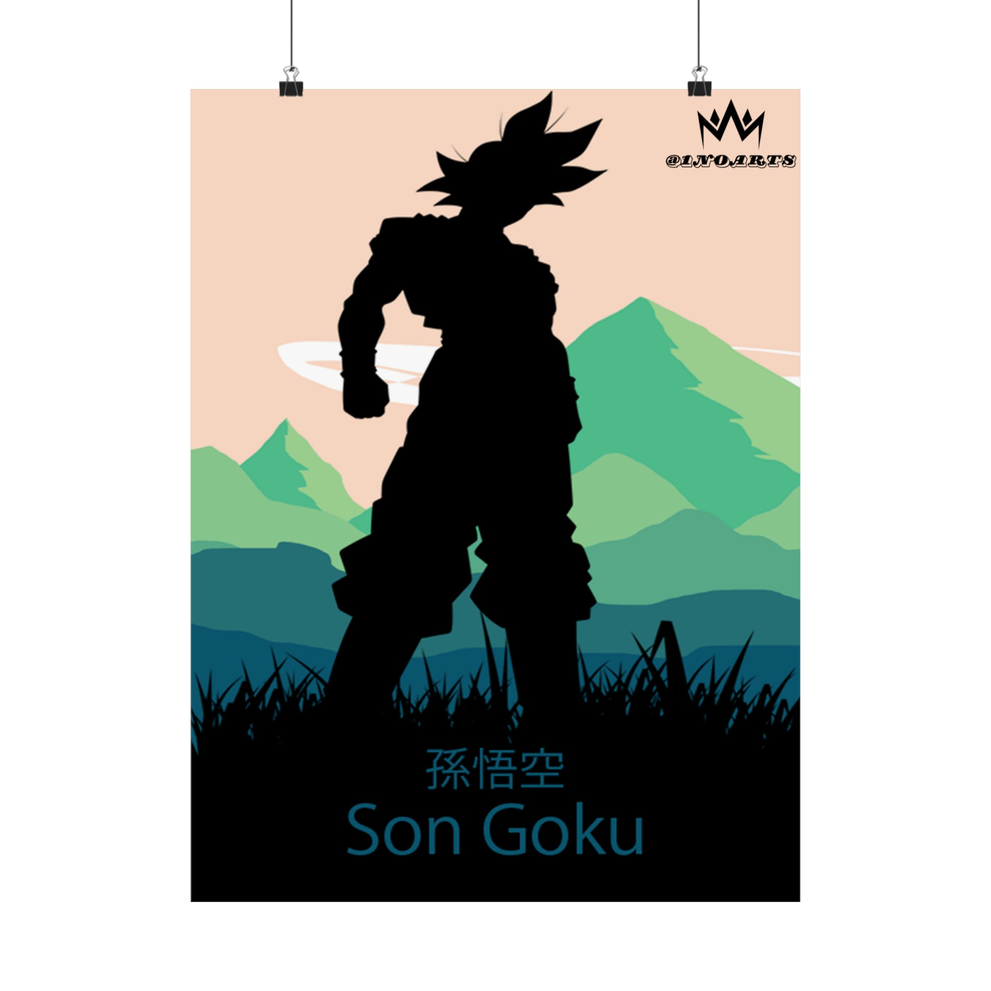 Son Goku Silhouette Poster #4 - Collective Prints