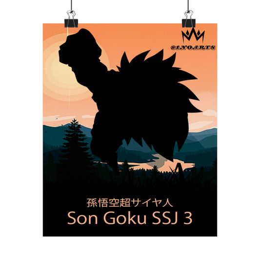 Son Goku Super Saiyan 3 Minimalist Poster #2 - Collective Prints