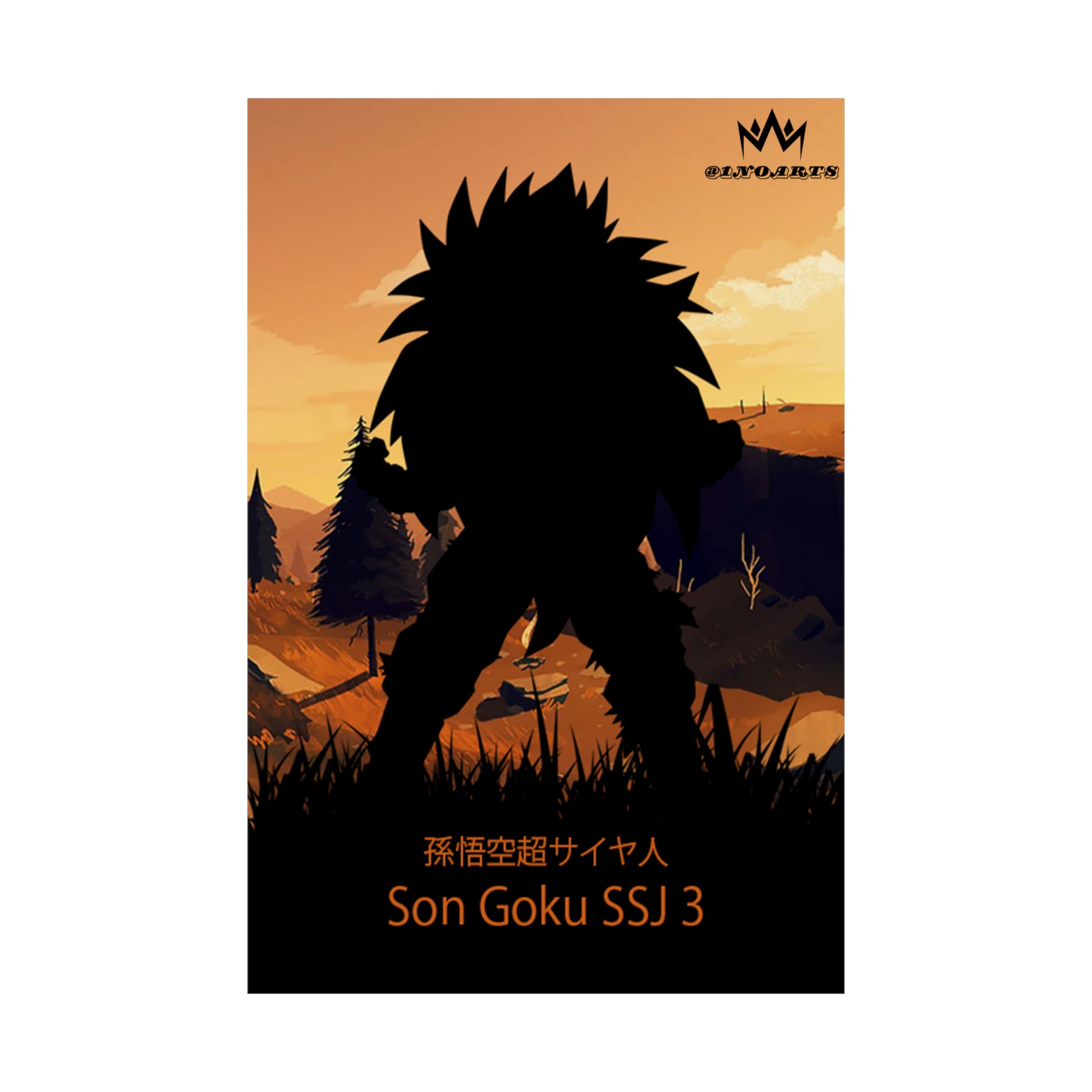 Son Goku Super Saiyan 3 Minimalist Poster #3 - Collective Prints