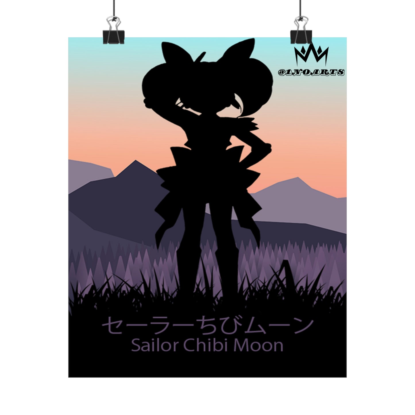 Sailor Chibi Moon Minimalist Poster #3