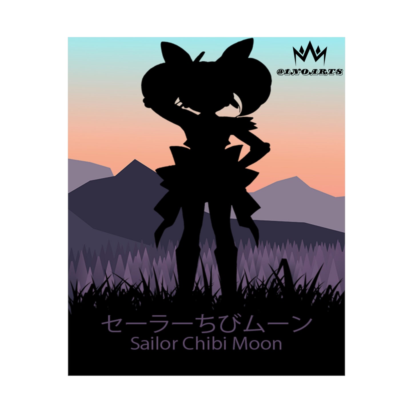 Sailor Chibi Moon Minimalist Poster #3