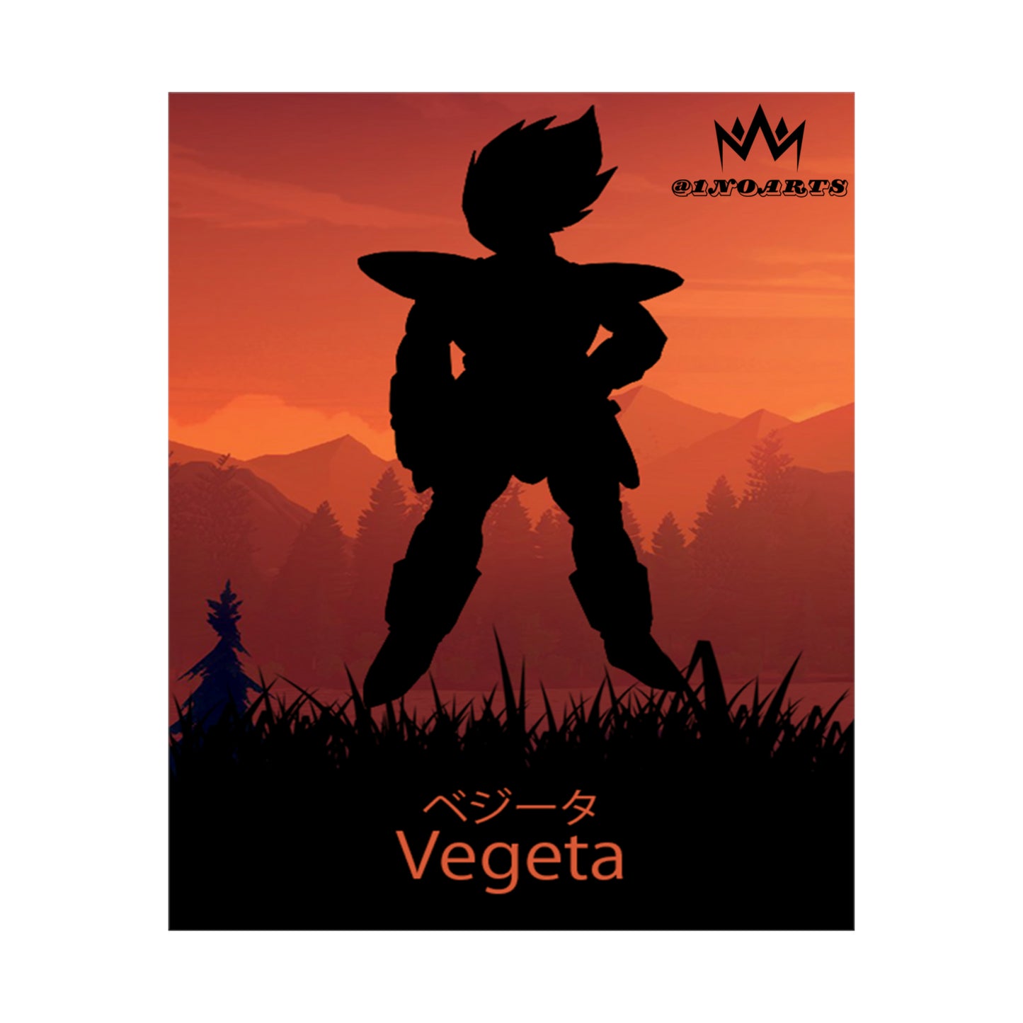 Vegeta Minimalist Poster #7 - Collective Prints