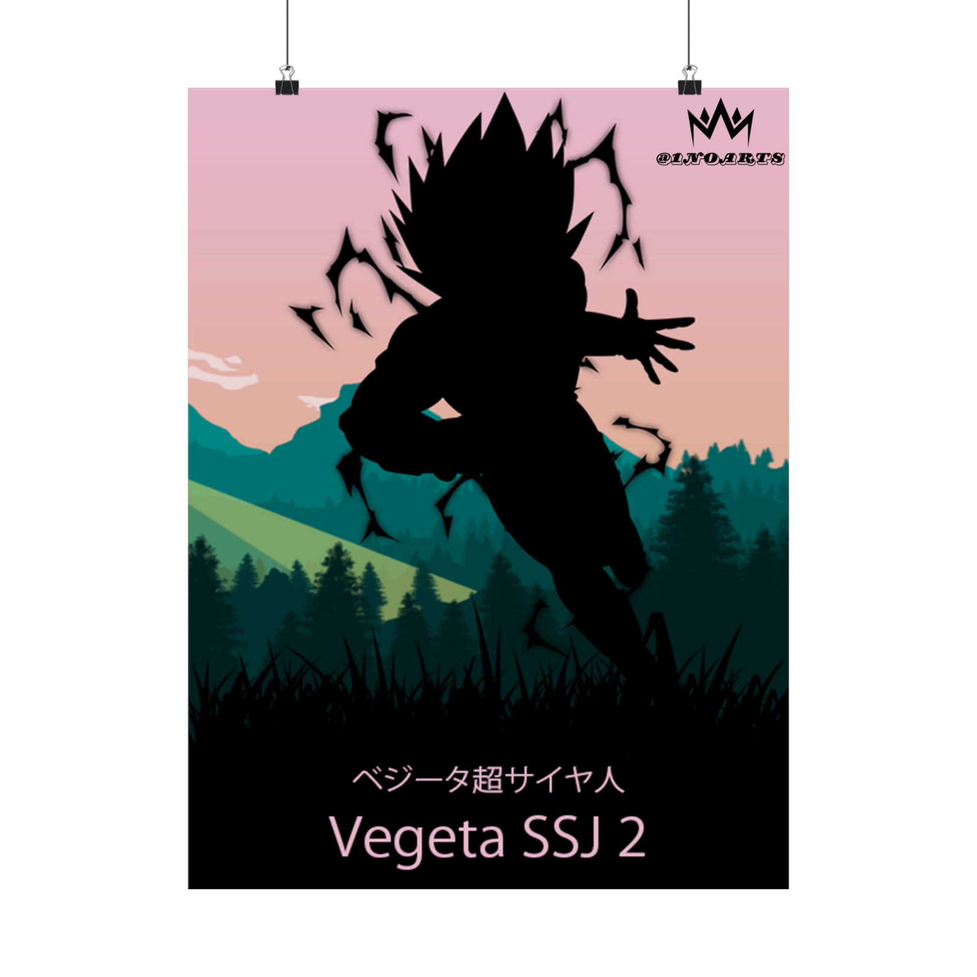 Vegeta Super Saiyan 2 Minimalist Poster #1 - Collective Prints