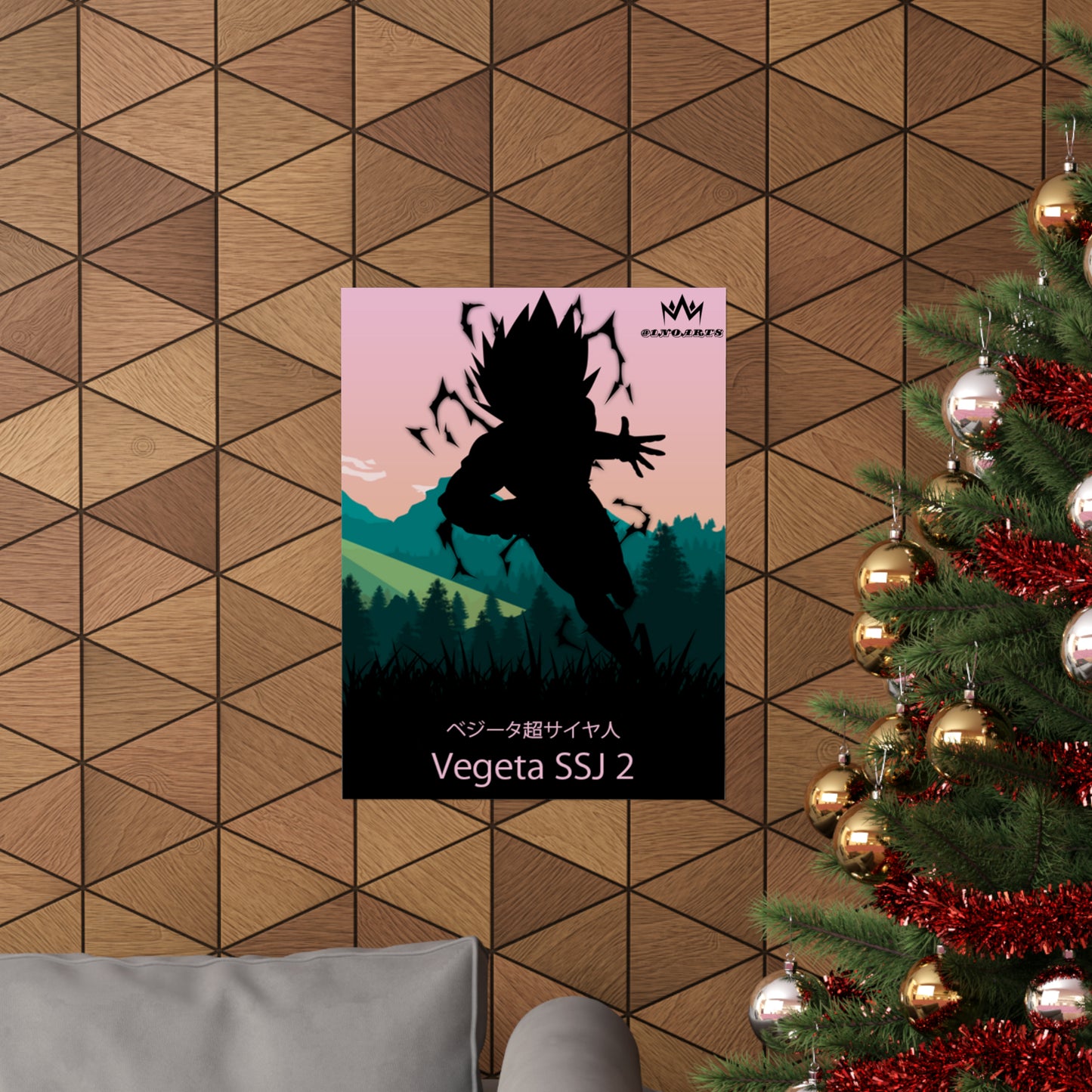 Vegeta Super Saiyan 2 Minimalist Poster #1 - Collective Prints