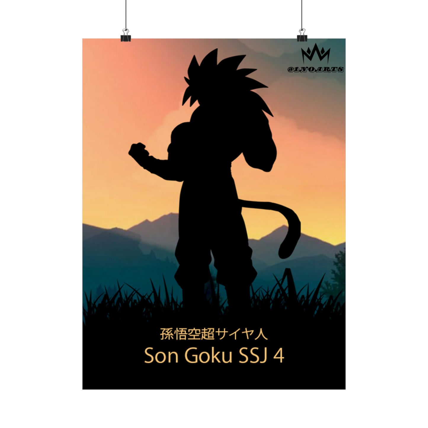 Son Goku Super Saiyan 4 Minimalist Poster #1 - Collective Prints