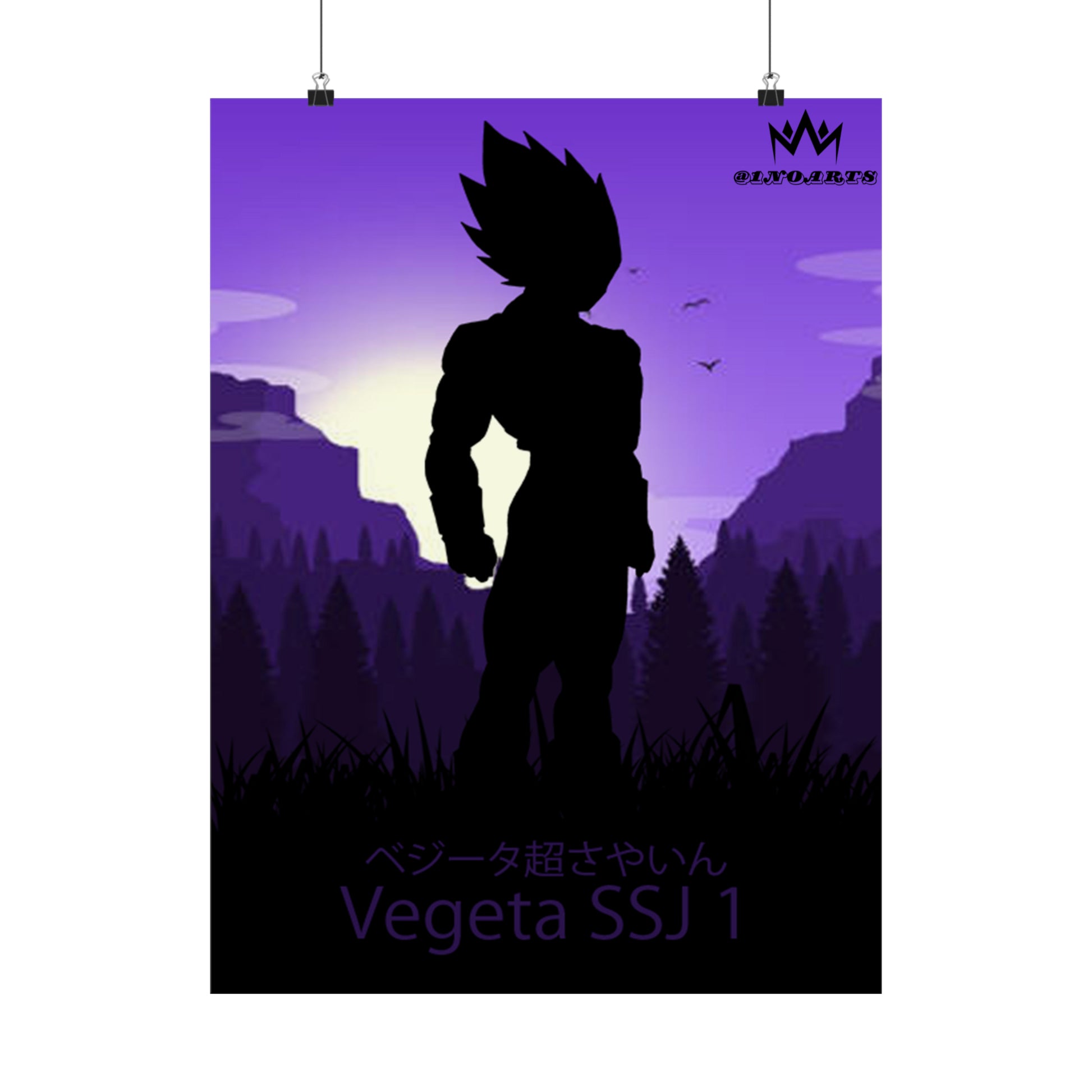 Vegeta Super Saiyan 1 Minimalist Poster #1 - Collective Prints