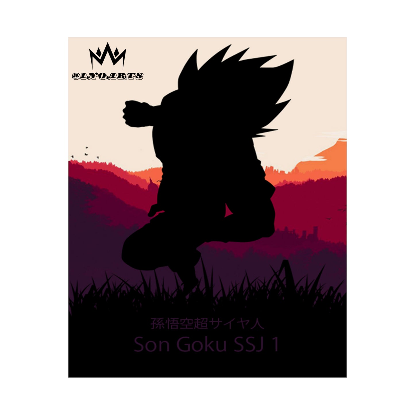 Son Goku Super Saiyan 1 Minimalist Poster #3 - Collective Prints