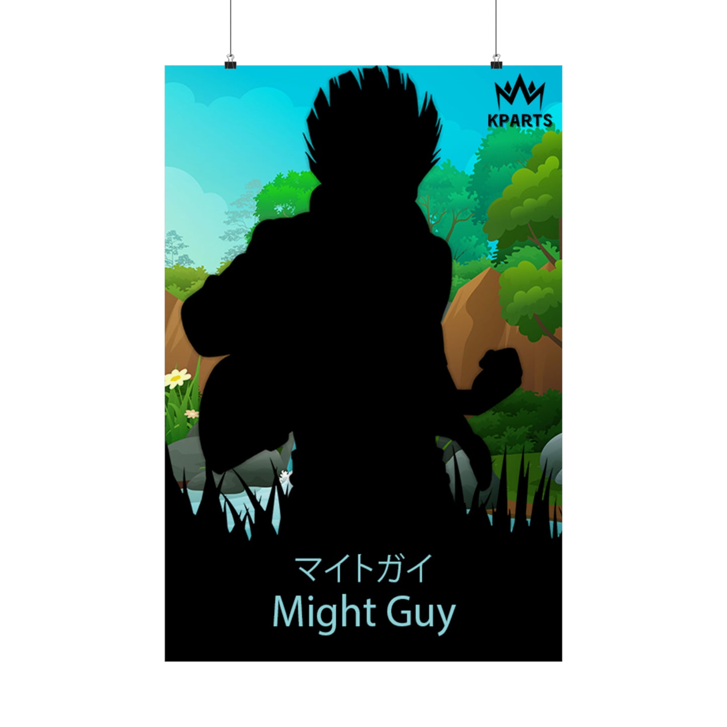 Might Guy Minimalist Poster #4