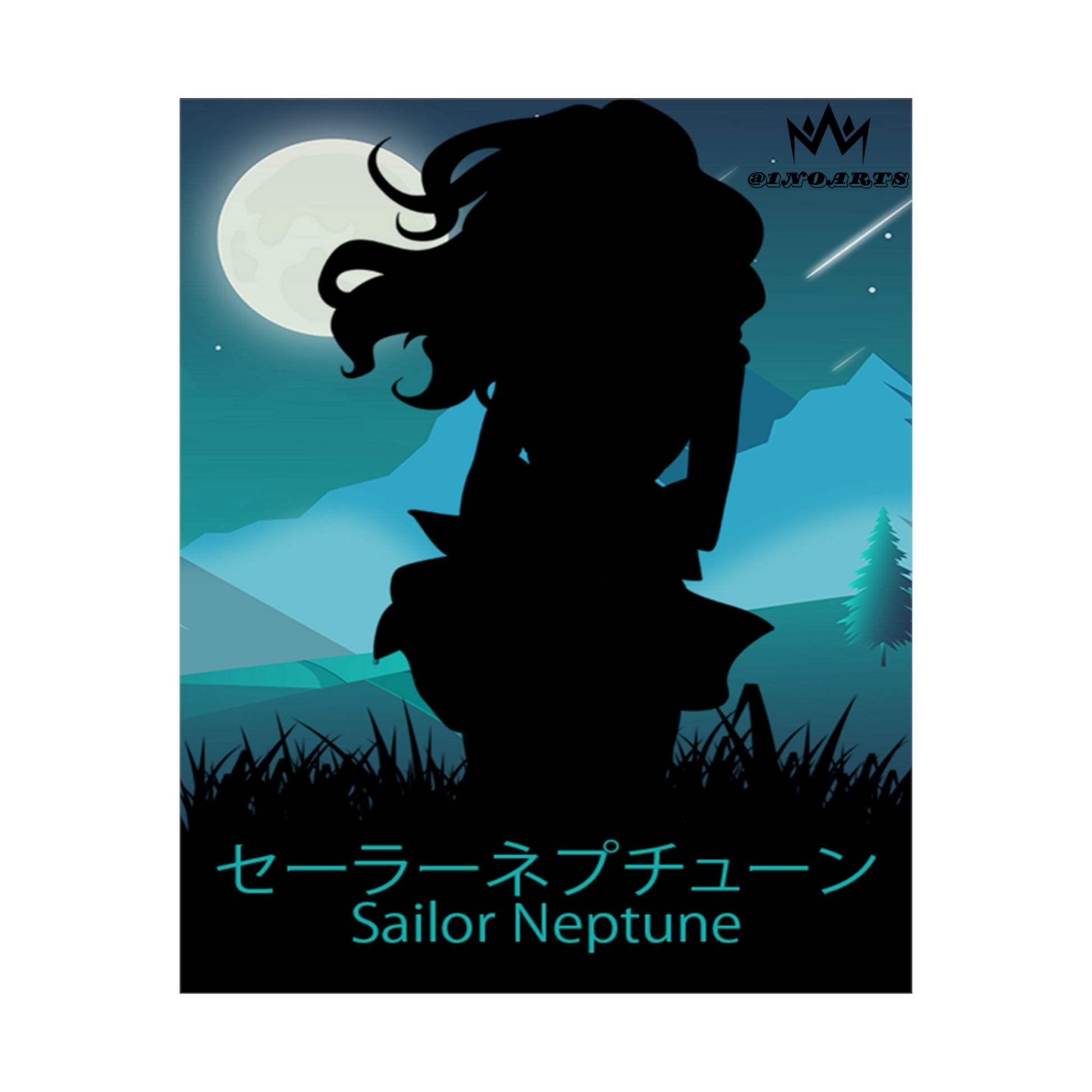 Sailor Neptune Minimalist Poster #5 - Collective Prints