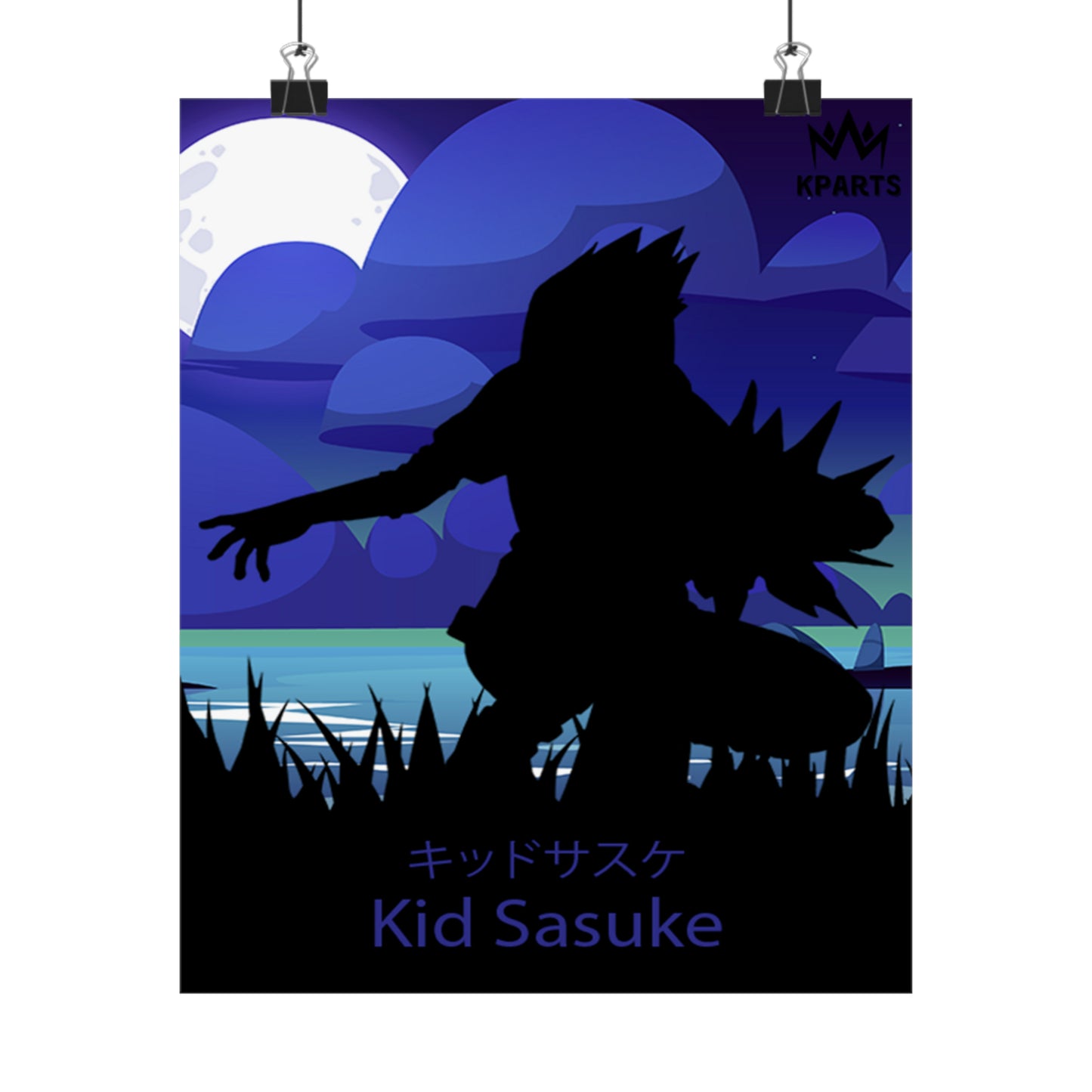 Sasuke Uchiha (Kid) Minimalist Poster #17 - Collective Prints