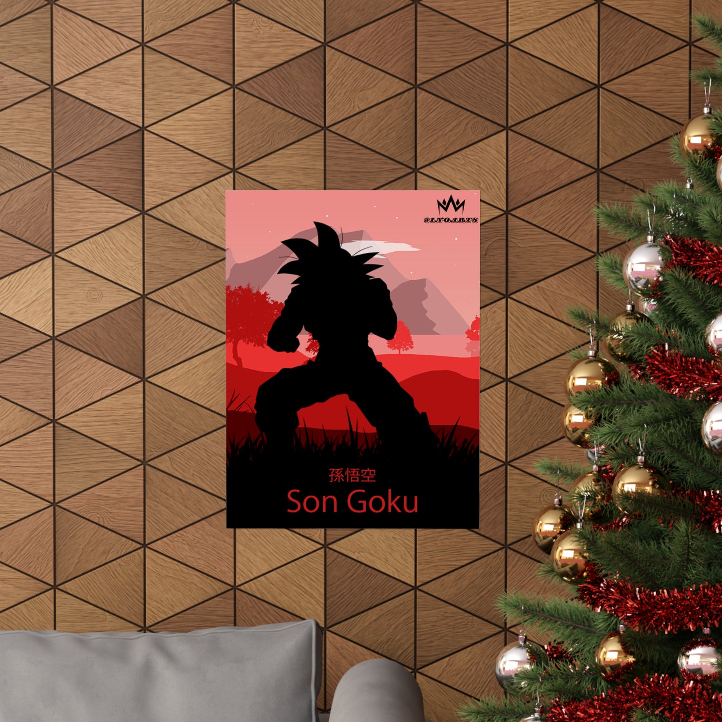 Son Goku Silhouette Poster #9 - Collective Prints