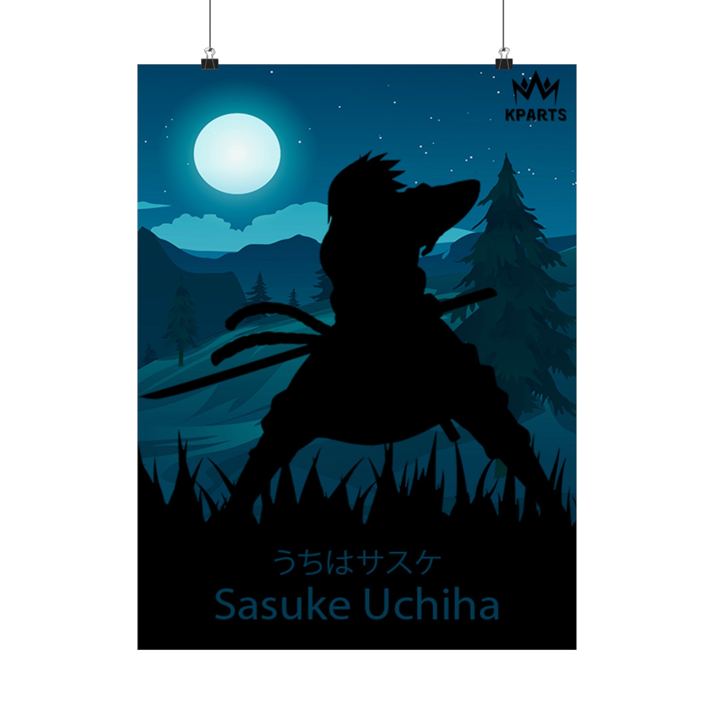 Sasuke Uchiha Minimalist Poster #5 - Collective Prints