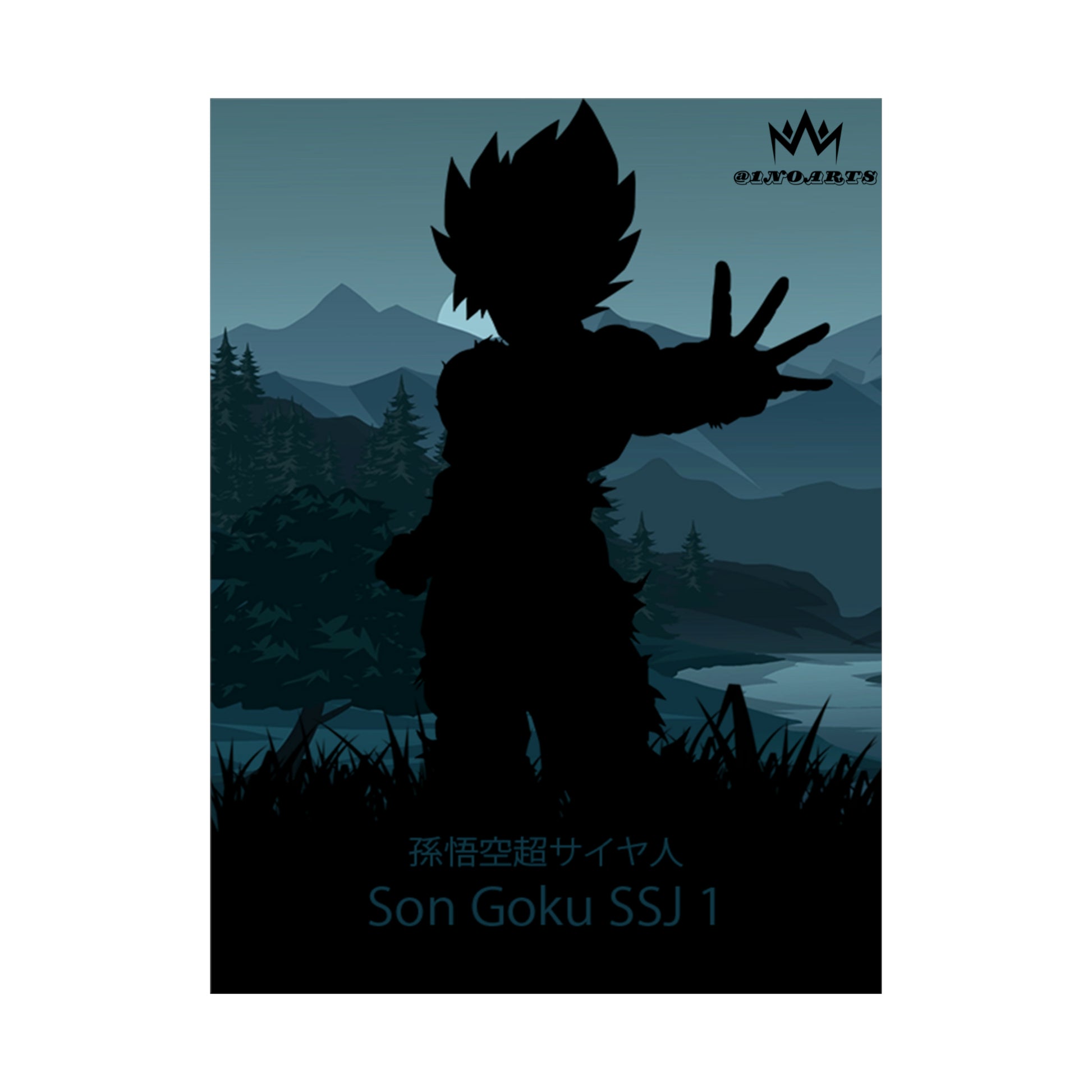 Son Goku Super Saiyan 1 Minimalist Poster #1 - Collective Prints