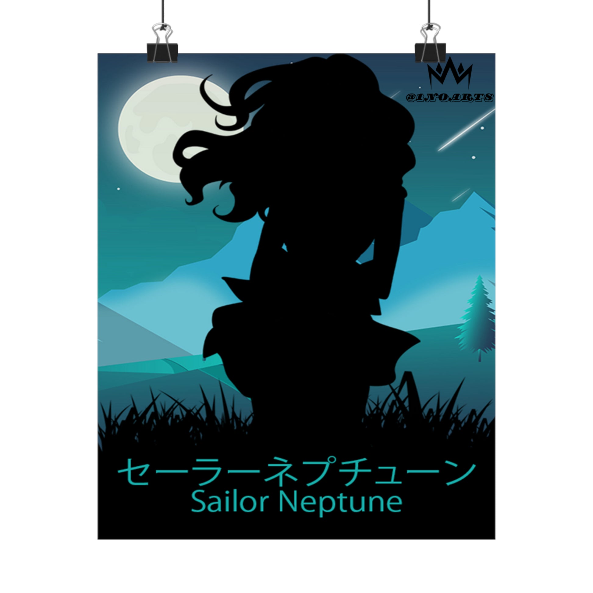 Sailor Neptune Minimalist Poster #5 - Collective Prints