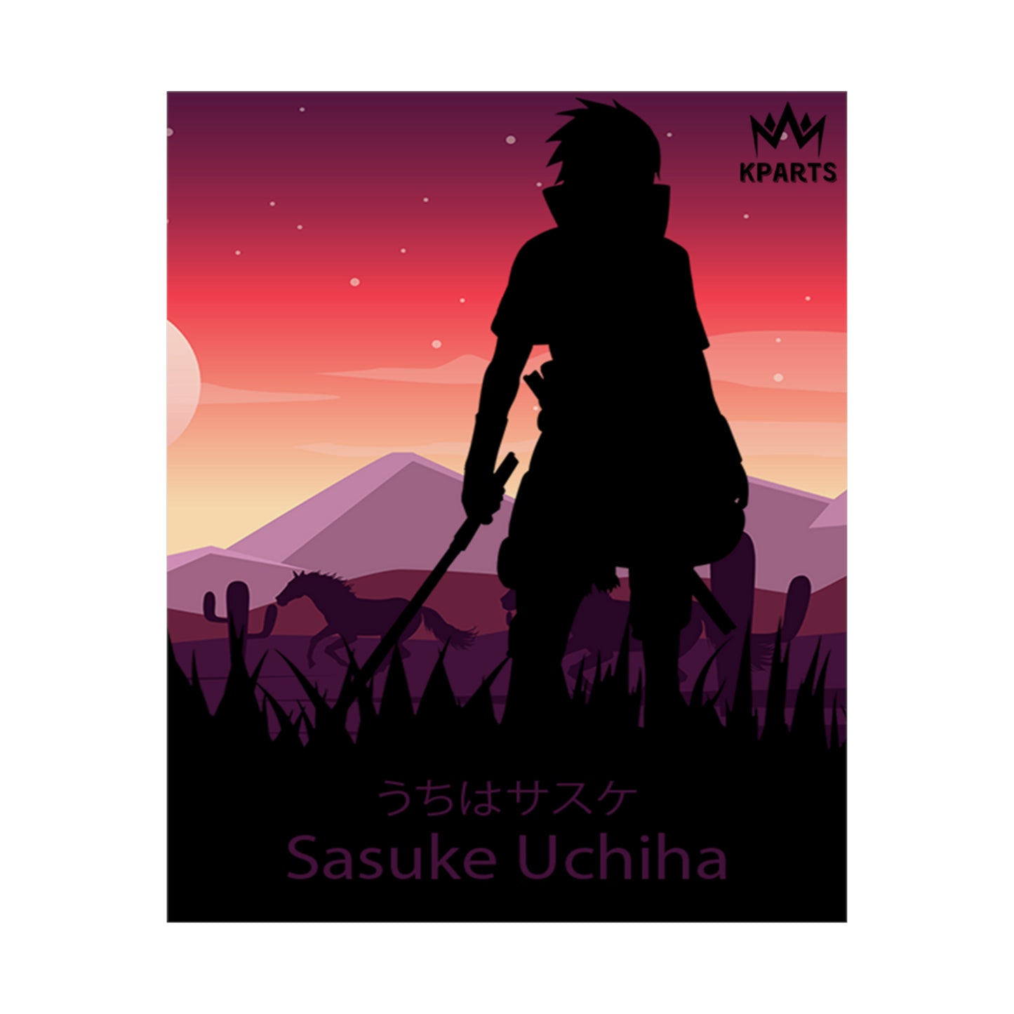 Sasuke Uchiha Minimalist Poster #6 - Collective Prints