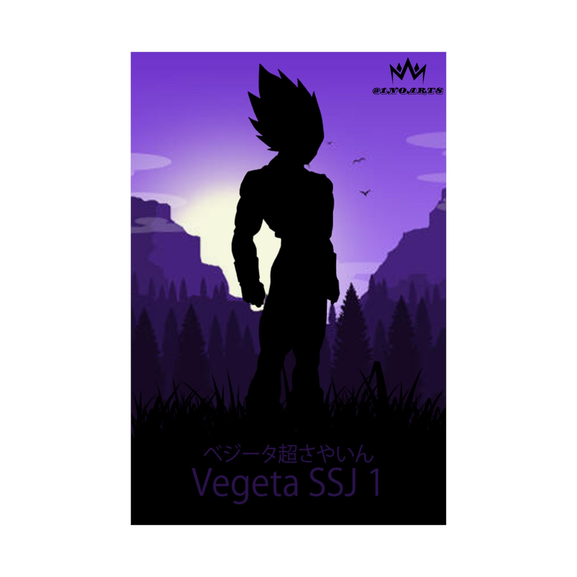 Vegeta Super Saiyan 1 Minimalist Poster #1 - Collective Prints