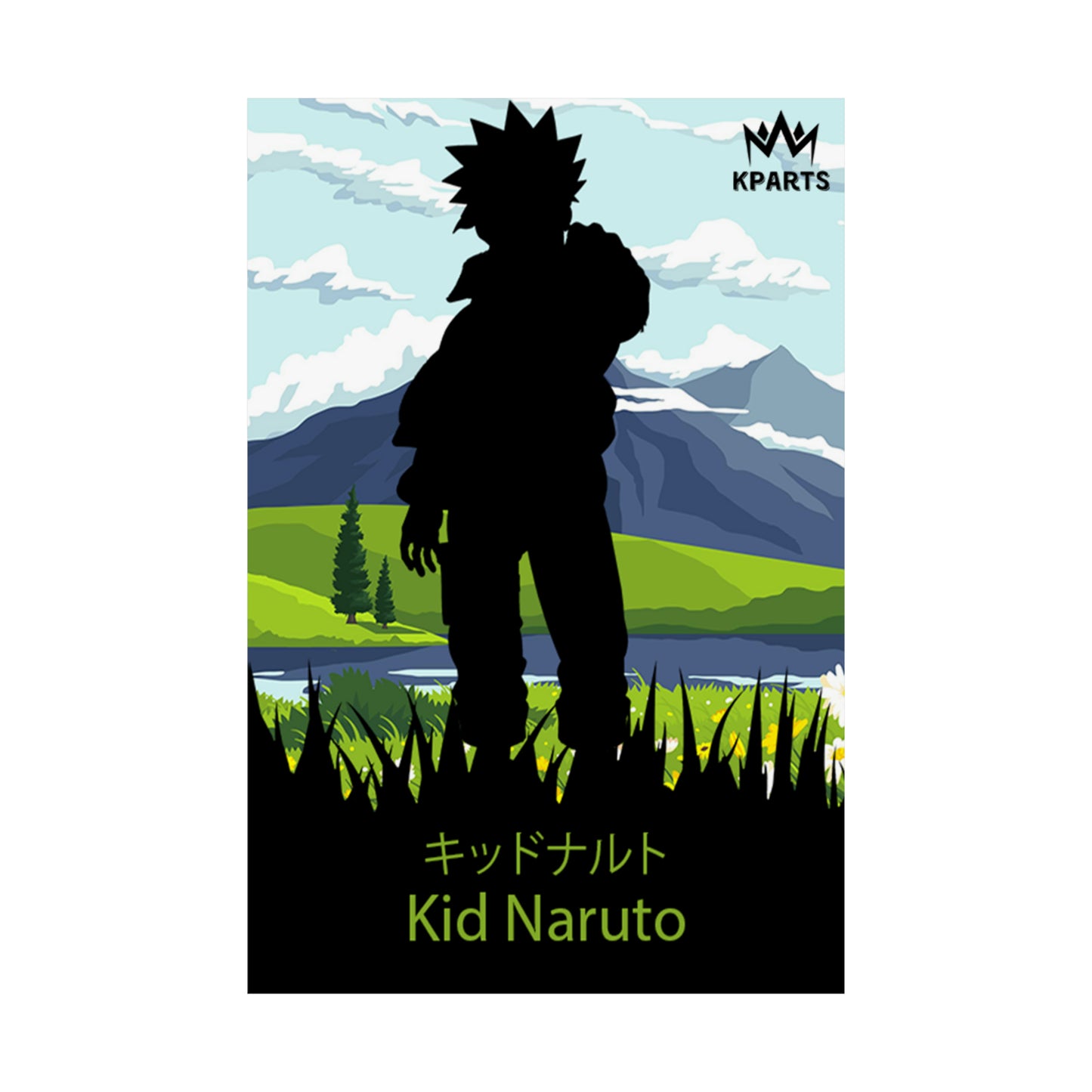 Naruto Uzumaki (Kid) Minimalist Poster #14 - Collective Prints