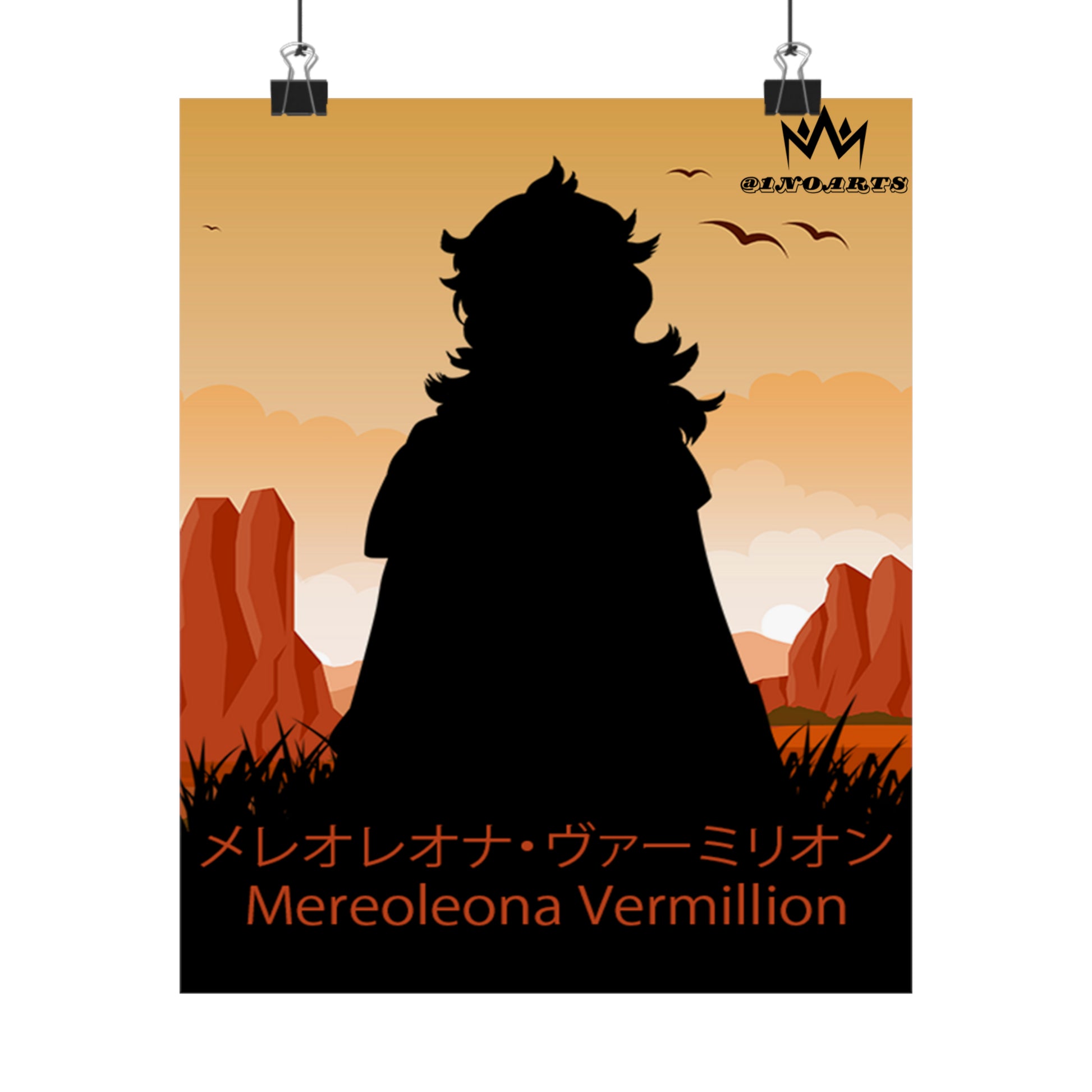 Mereoleona Vermillion Minimalist Poster #3 - Collective Prints