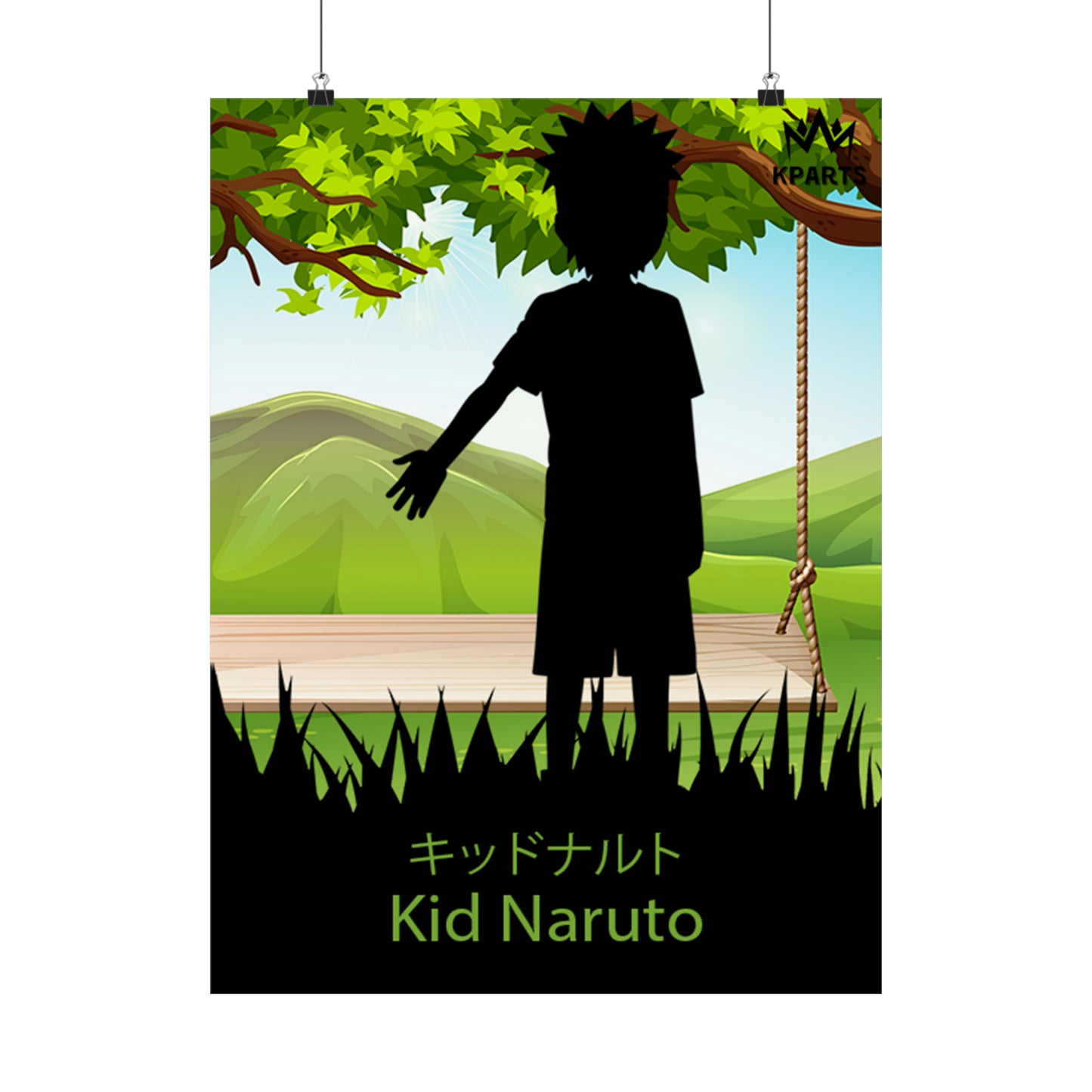 Naruto Uzumaki (Kid) Minimalist Poster #17 - Collective Prints