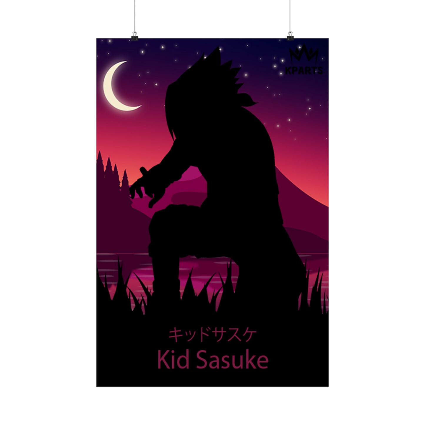 Sasuke Uchiha (Kid) Minimalist Poster #14 - Collective Prints