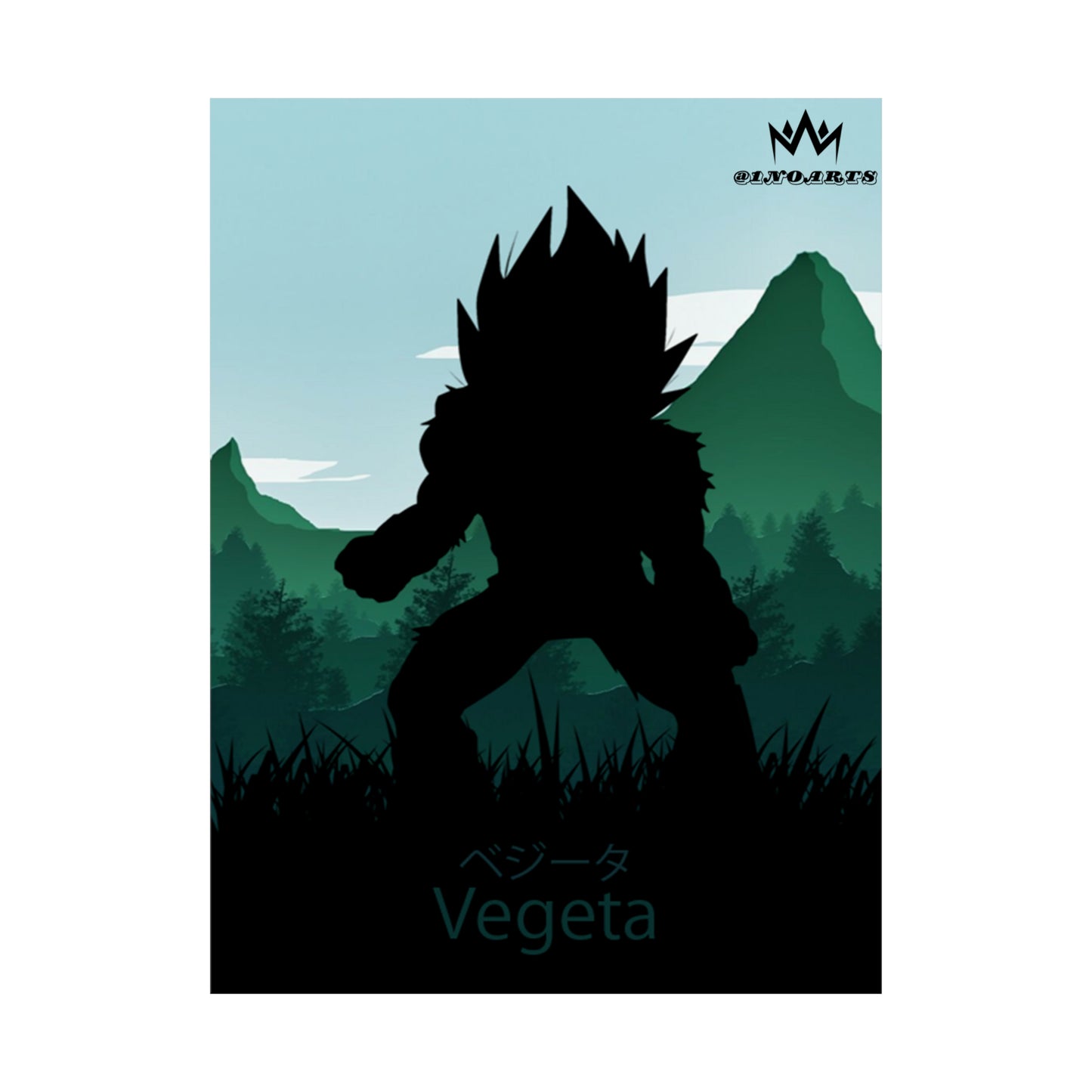 Vegeta Minimalist Poster #5 - Collective Prints