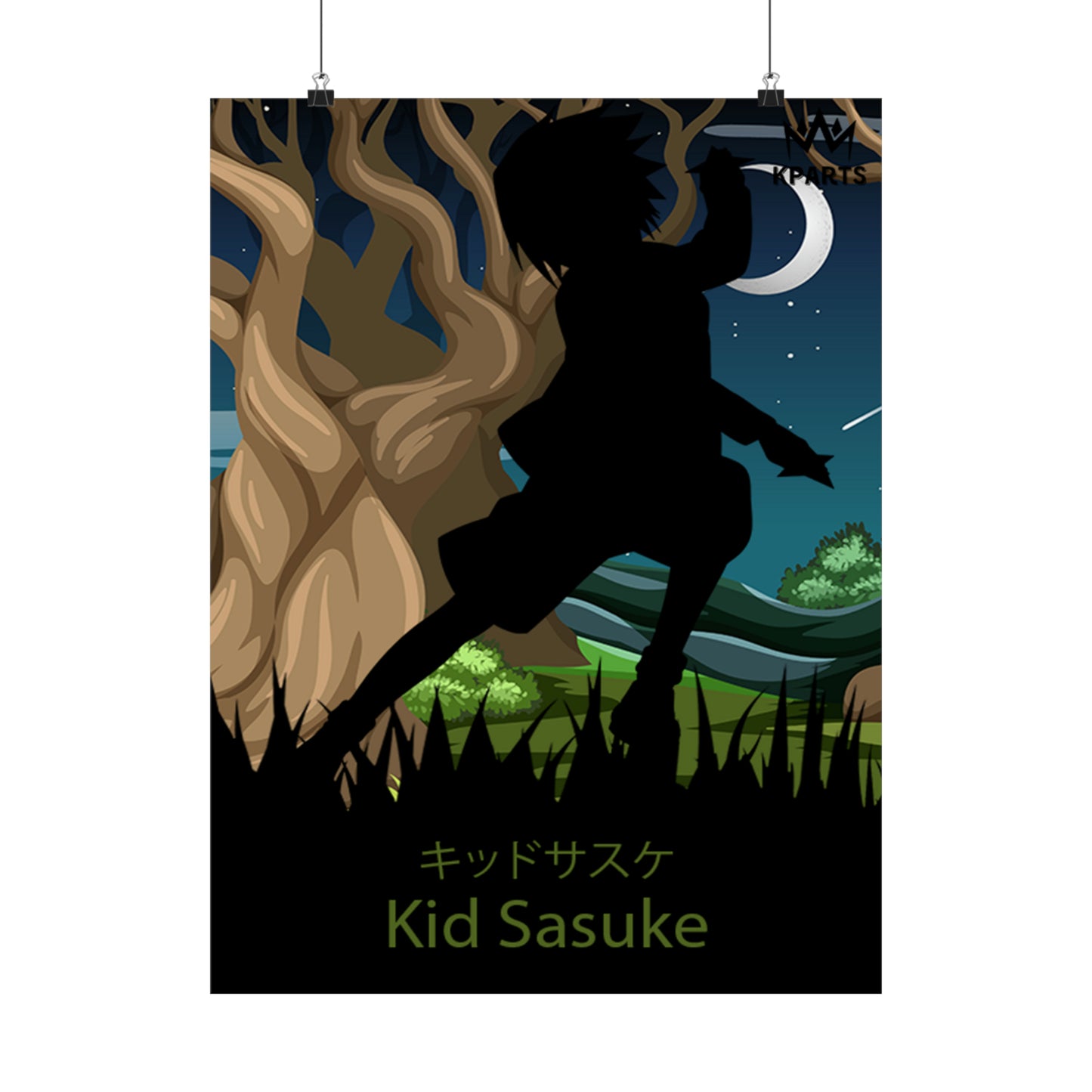 Sasuke Uchiha (Kid) Minimalist Poster #11 - Collective Prints