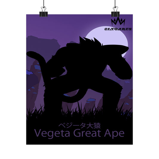 Vegeta Great Ape Minimalist Poster - Collective Prints