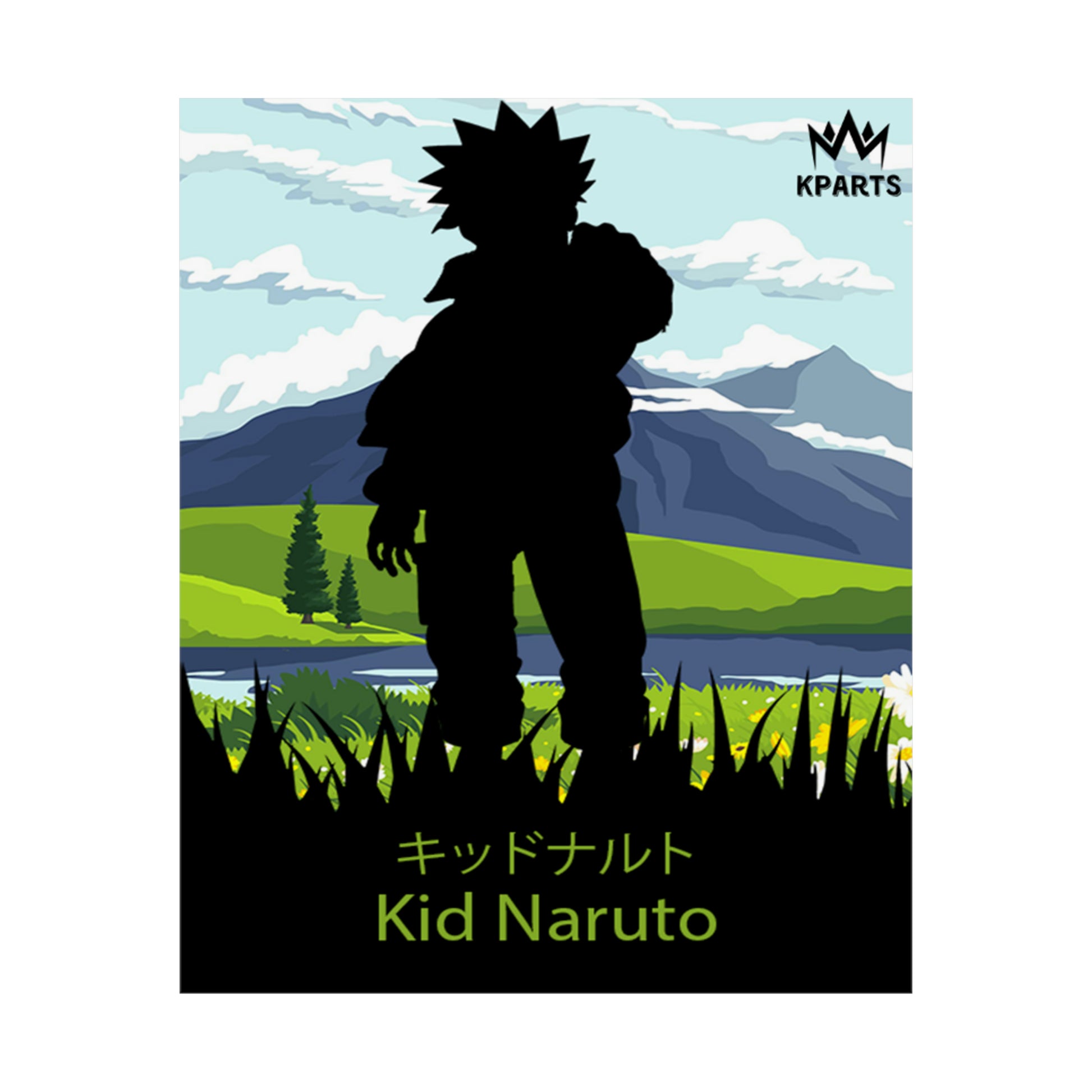 Naruto Uzumaki (Kid) Minimalist Poster #14 - Collective Prints